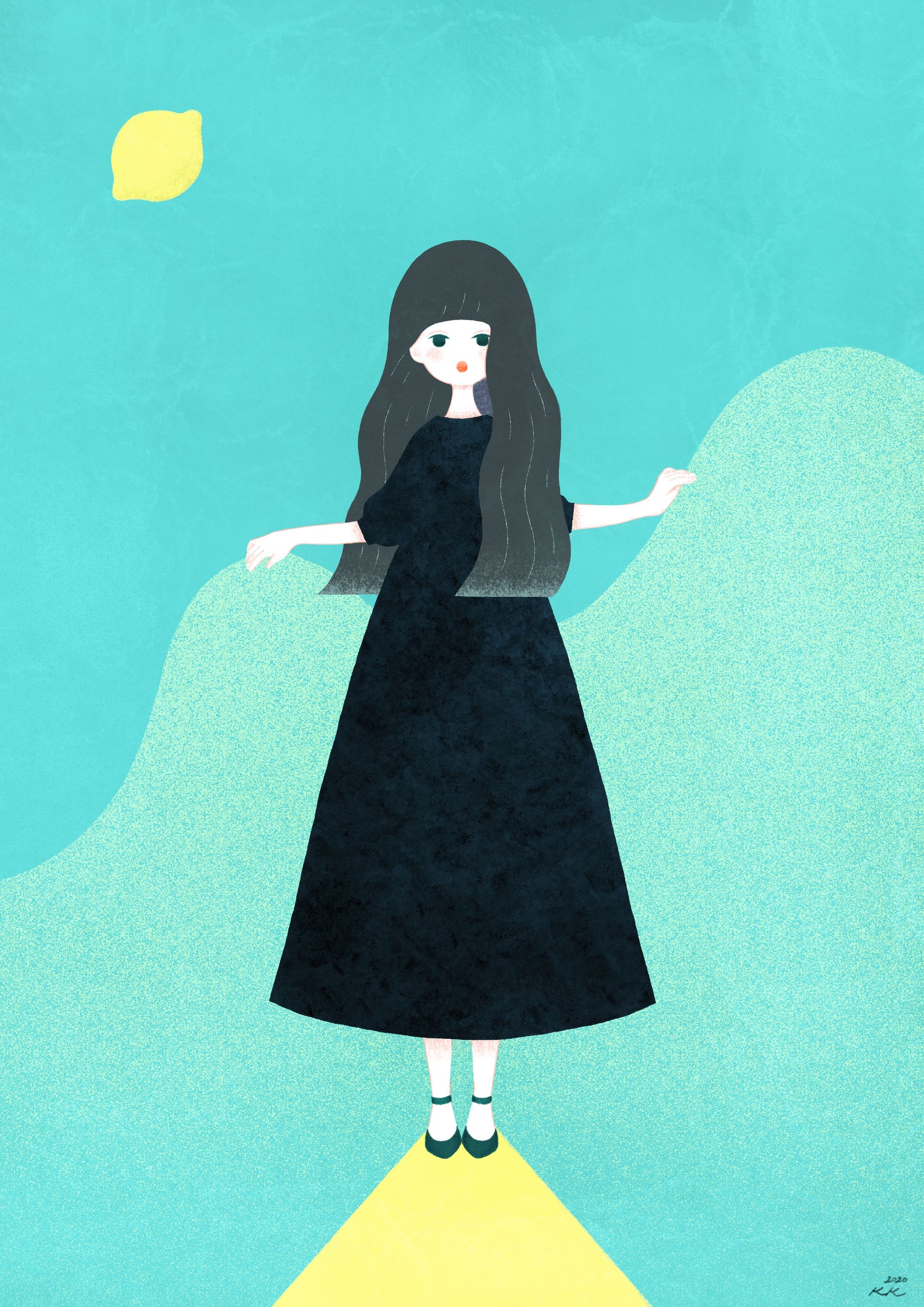 檸檬の月、道-1