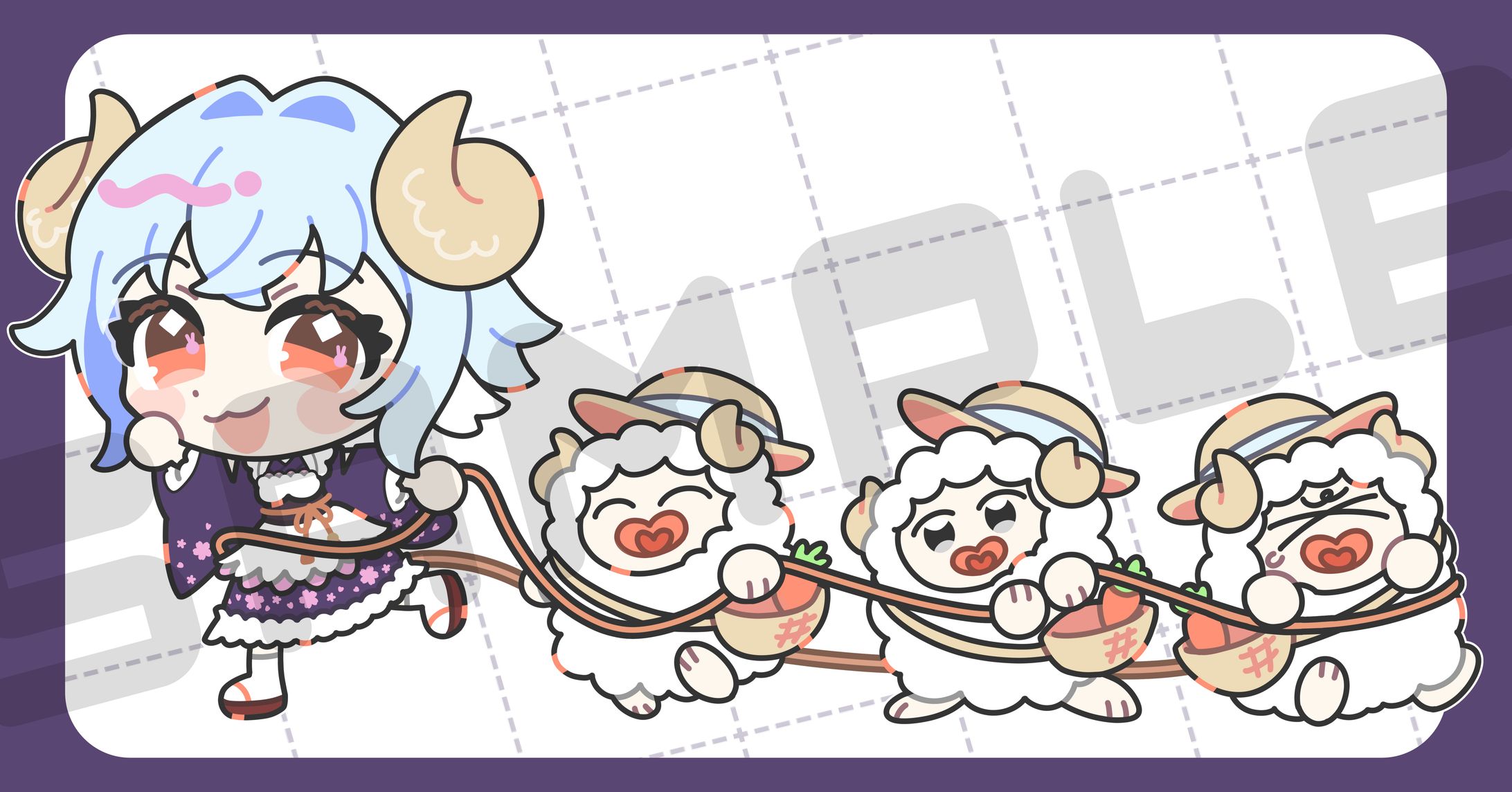 【commission】白兎よう様【グッズイラスト】-1