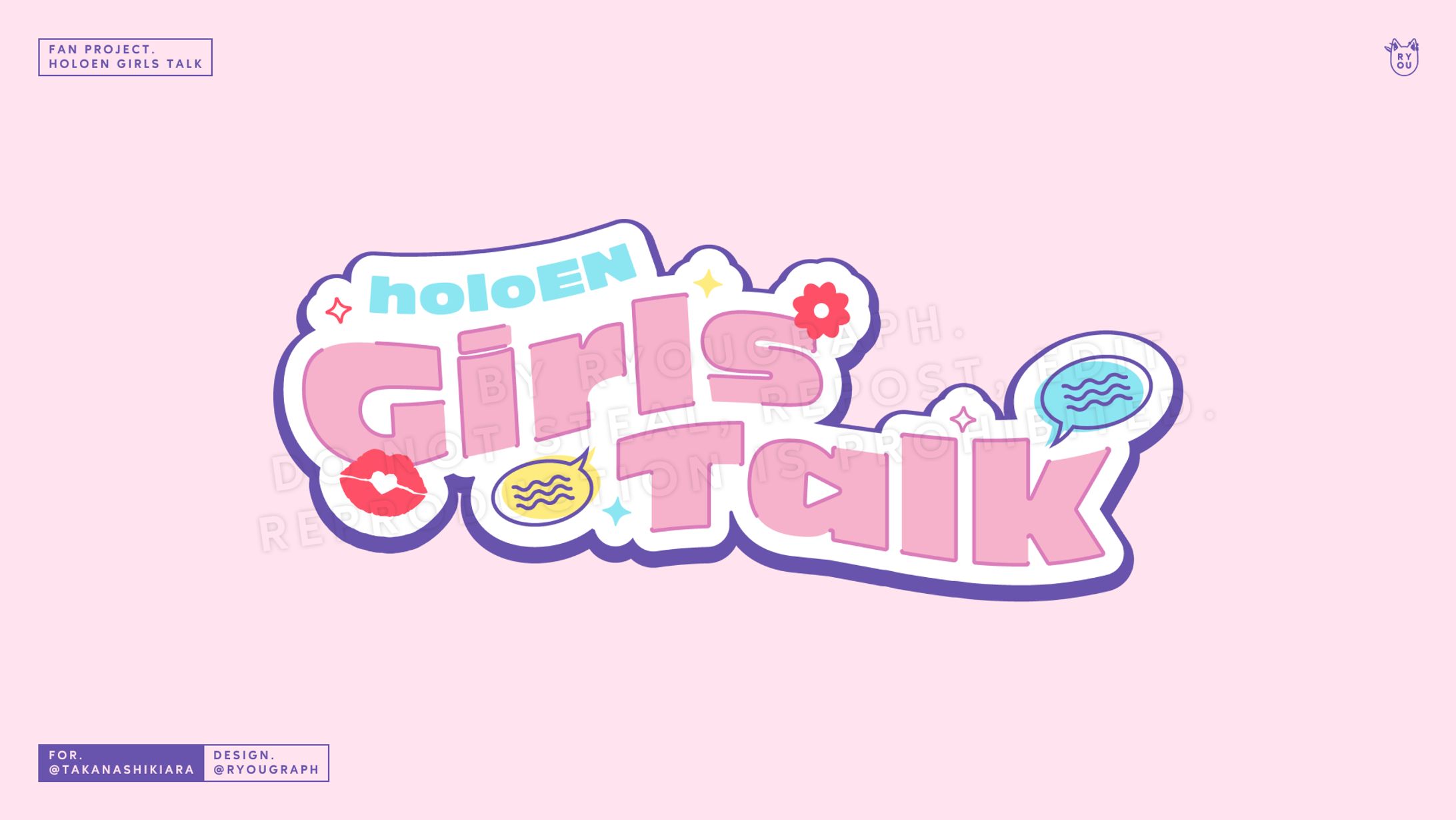 holoEN Girls Talk Fan Logo-1