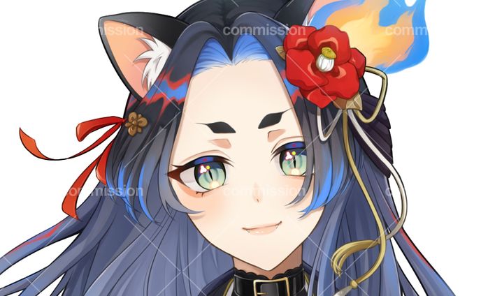 配信サムネイルのイラスト