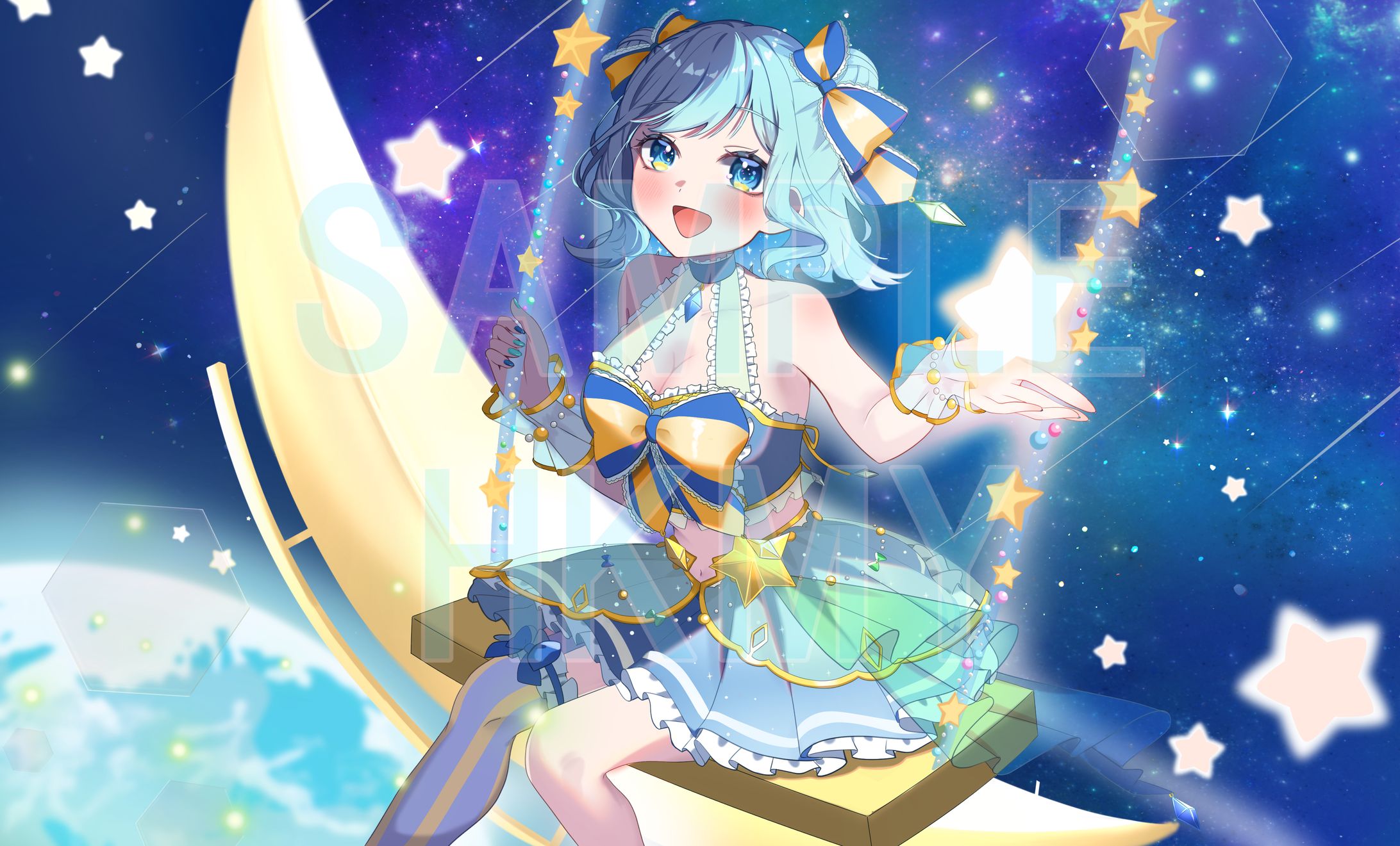 Vtuber天星みそら様デビュー記念グッズイラスト-1
