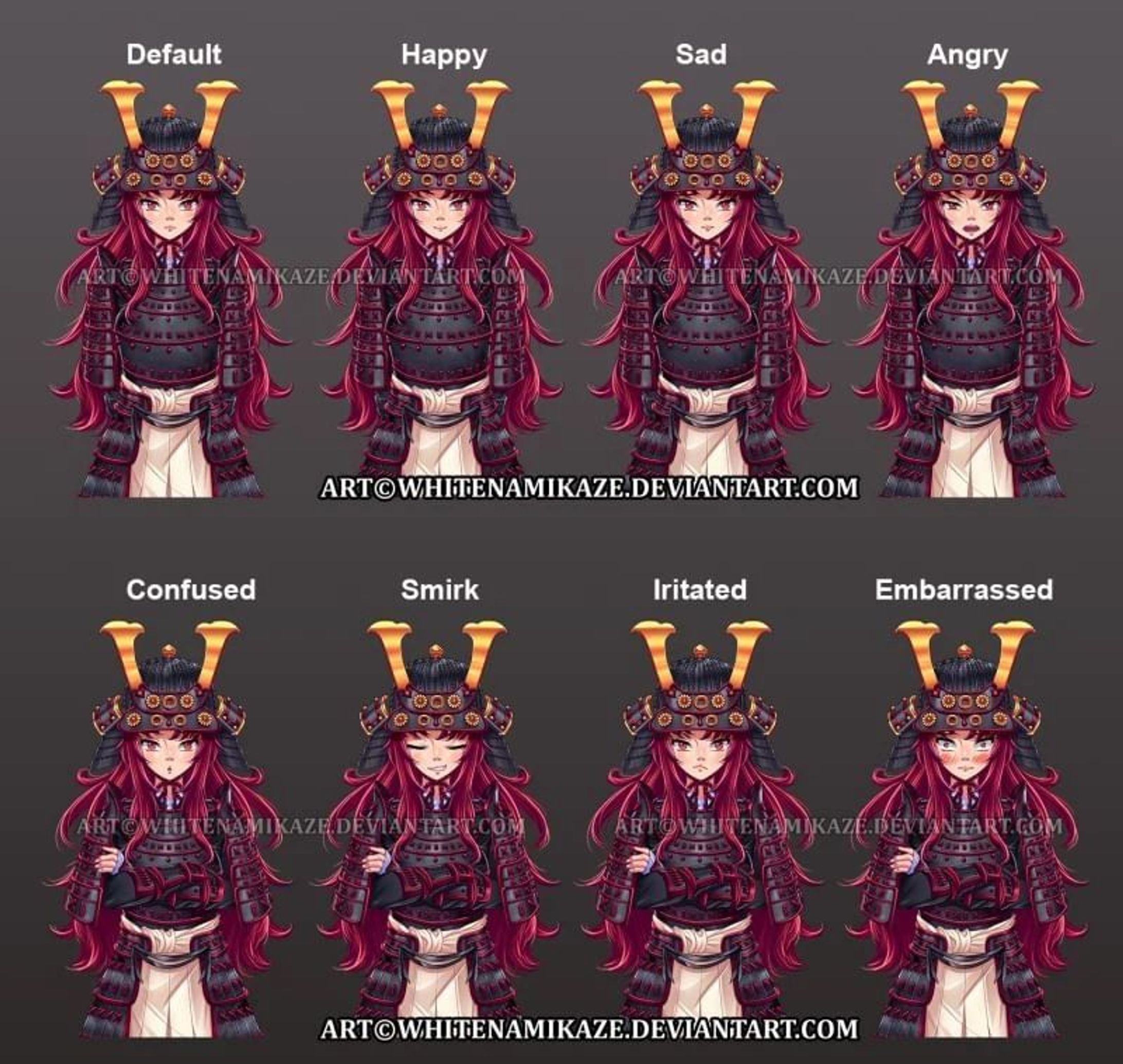 Commission for Kory Toombs

She is a character from an Isekai Visual Novel game (WIP)

DeviantArt : http://fav.me/926670924

Pixiv : https://www.pixiv.net/en/artworks/100653618

COMMISSION OPEN : http://fav.me/d8qyc2q

#Digital2D #GameArt #AnimeManga #anime #digital #commissisonopen #whitenamikaze #art #pose #originalcharacter #expressions #visualnovel #charactersprite #samuraigirl #armor #redhair #moe #wipgame-1