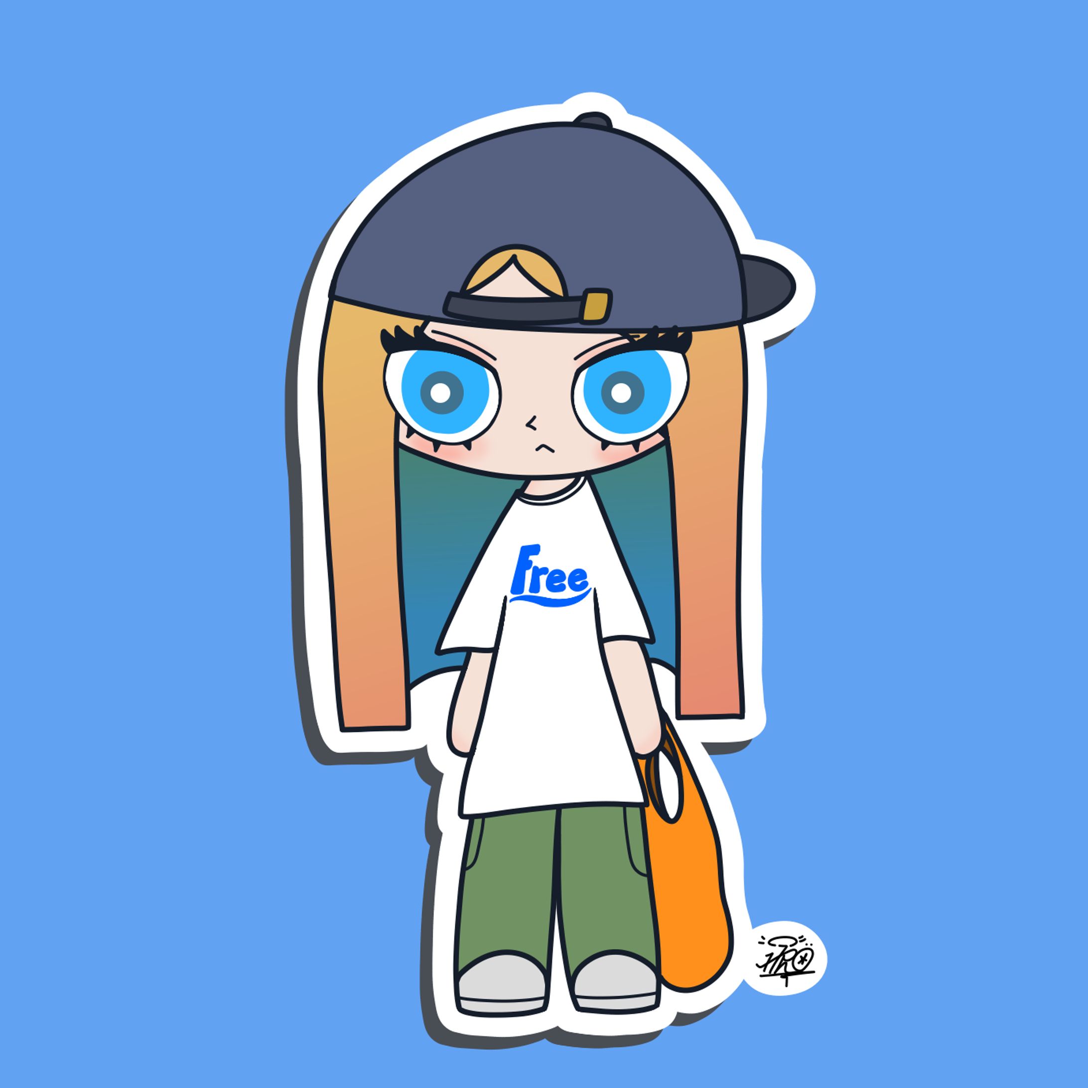 カートゥーン風デフォルメイラスト-1