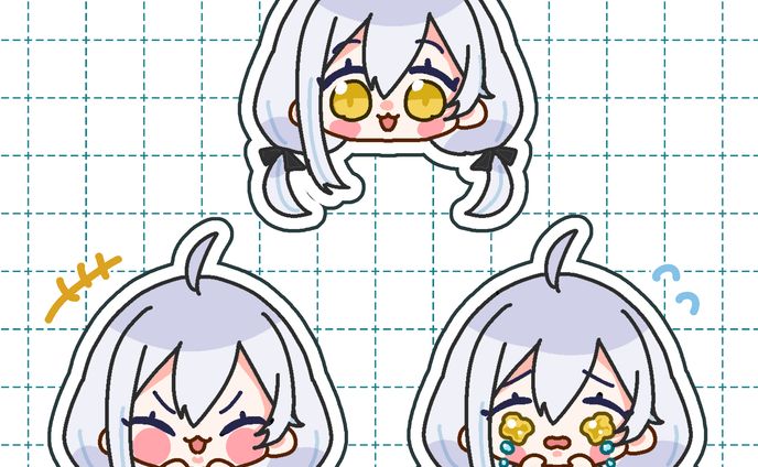 フレークシール風 SDキャラ