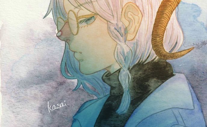 ♑️Girl

 #透明水彩  #イラストレーション
 #イラスト  #アナログイラスト 
 #watercolorpainting  #watercolor 
 #watercolorillustration  #watercolorart #art