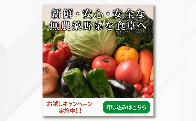 【バナー】無農薬野菜の宅配