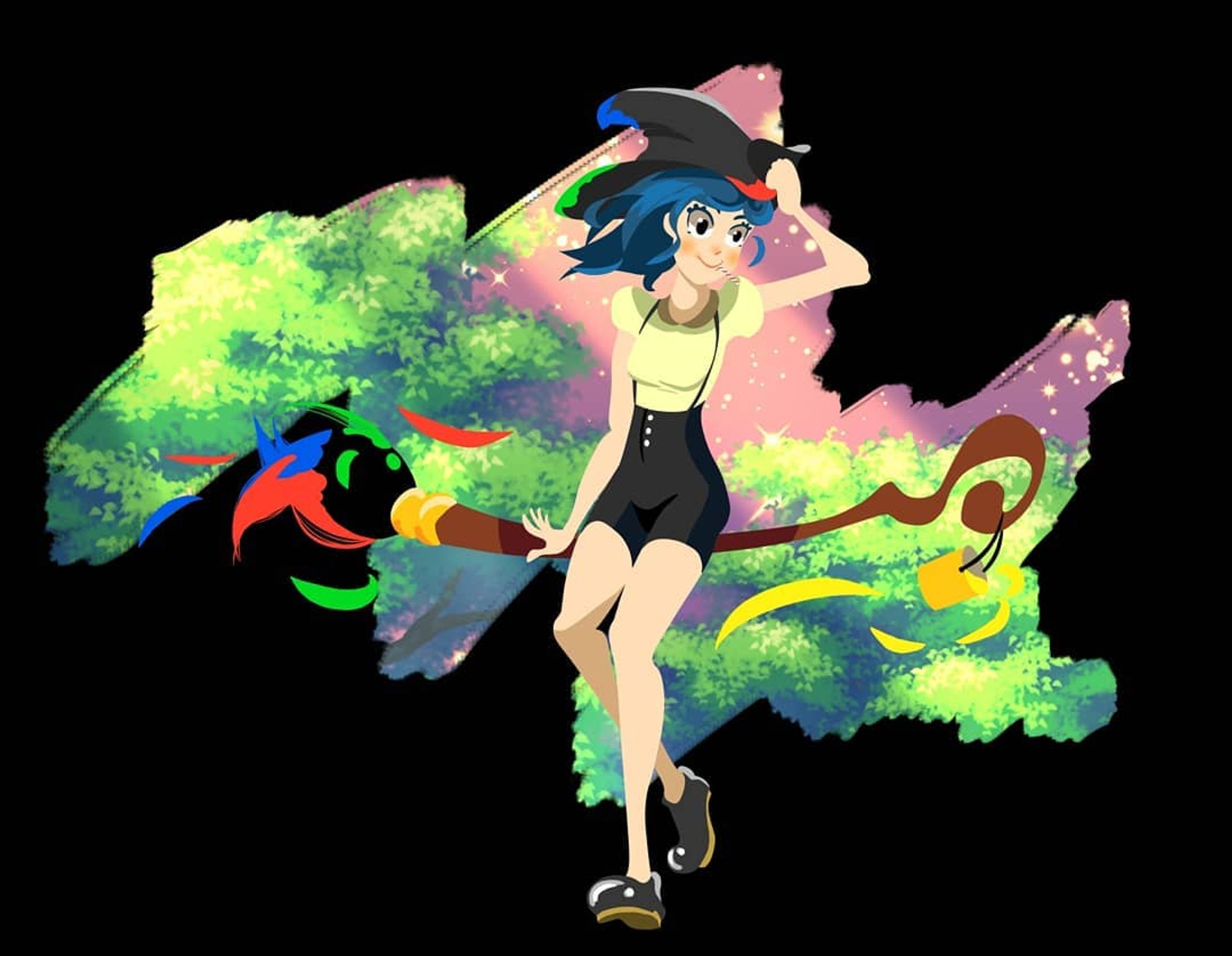 Well, a witch flying on a brush, Yep. It is what it is. Who am I kidding, I like how turn out.

Bien, una bruja volando en un pincel, sip. Es lo que es. A quien intento engañar, me gustó cómo quedó.

deviantart.com/renkastel

 #cartoondrawings #animecartoons #animecartoonstyle #animecartoon
#digitalartanime #digitalarte #artecartoon #cuteanime #dibujodigital #devianart #cartooncharacter #artdigital #drawinganime #myartstyle 
#clipstudio #clipstudiopaint #illustrationwork #moegirl #cuteanimegirl  #cuteanimegirls #cutecartoongirl # #originalcharacter #witch #art #cutewitch #arteespañol-1