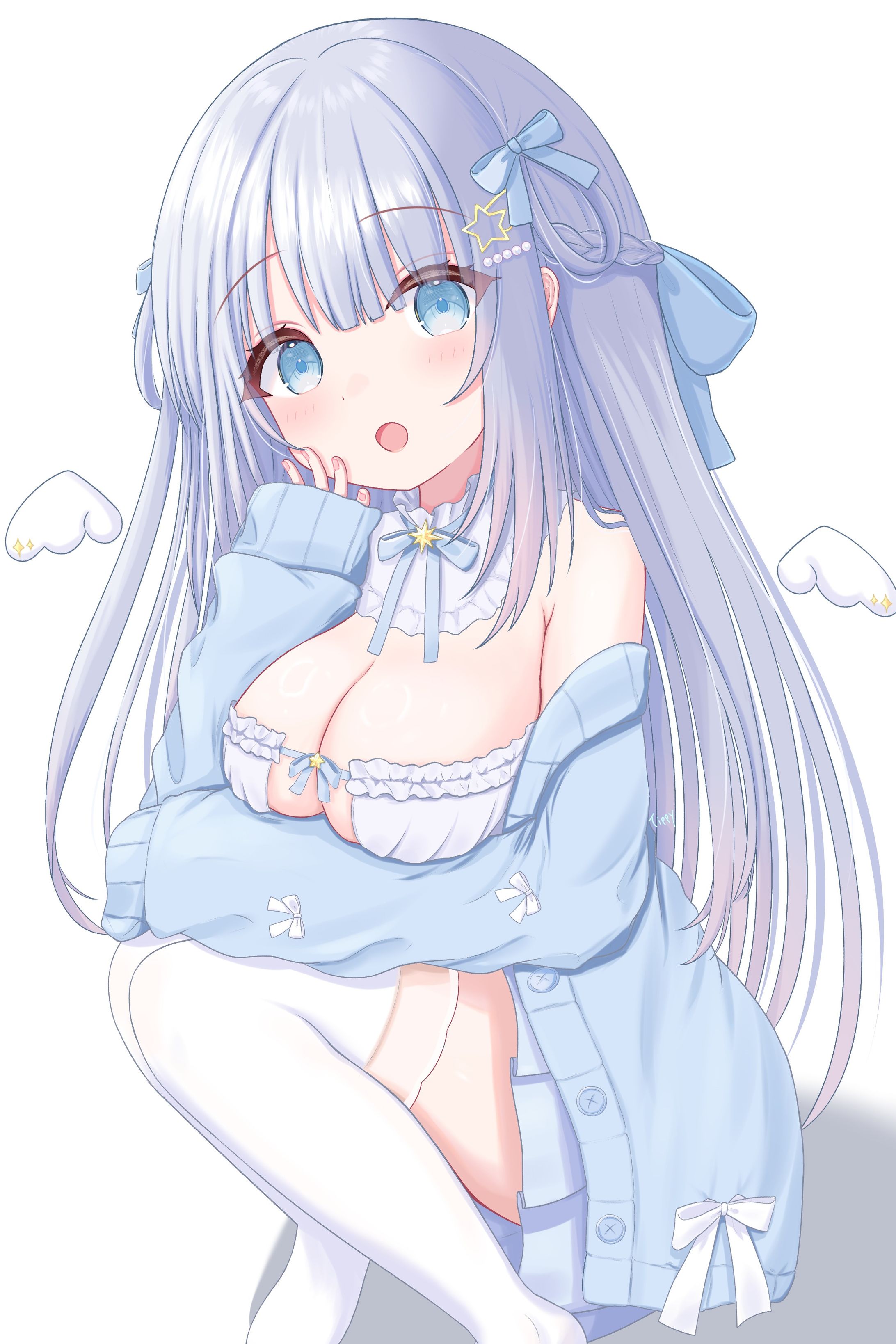 白羽ねむ　ハーフアップ-1