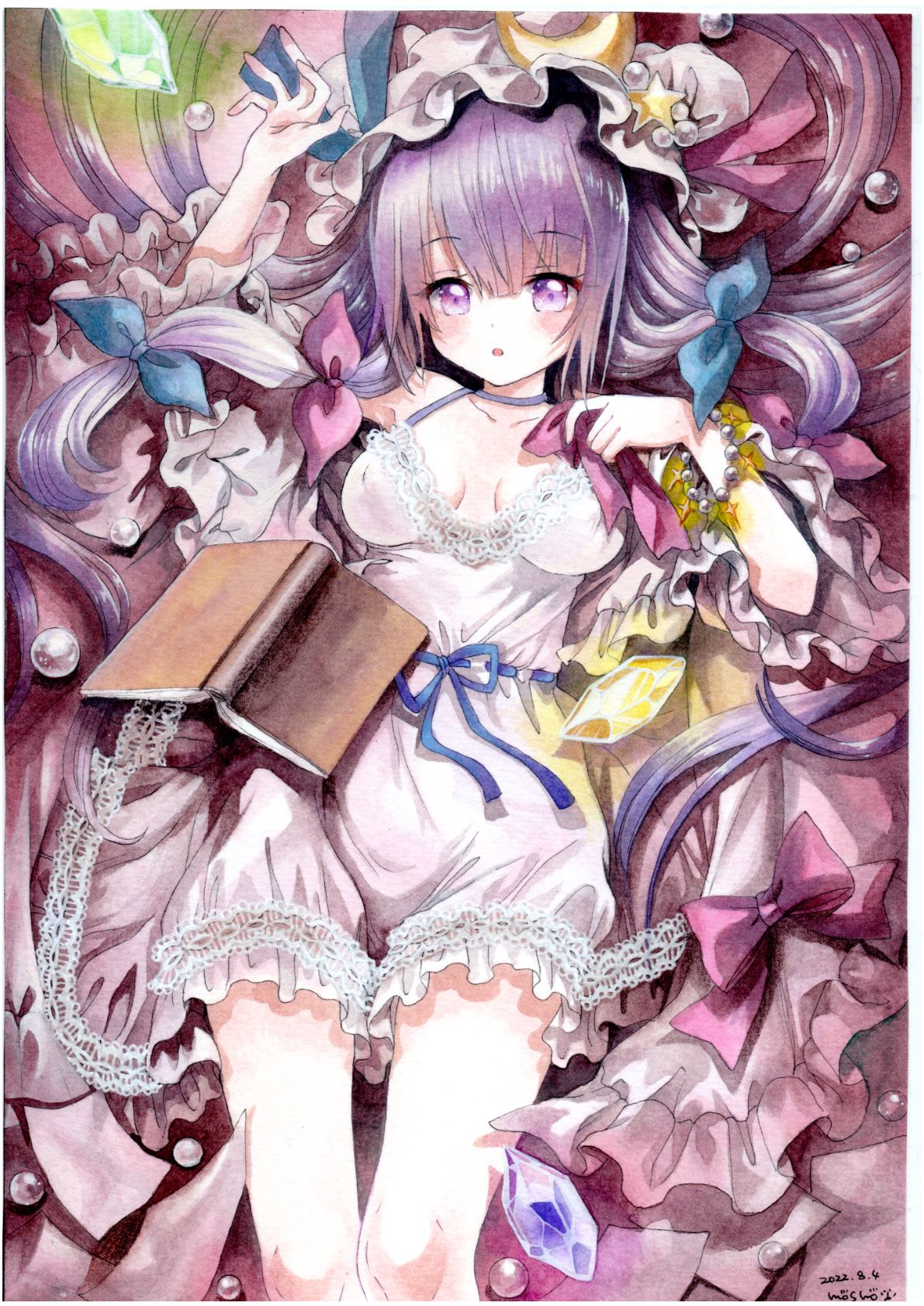 手描きイラスト 東方プロジェクト ナズーリン ウエディングドレス