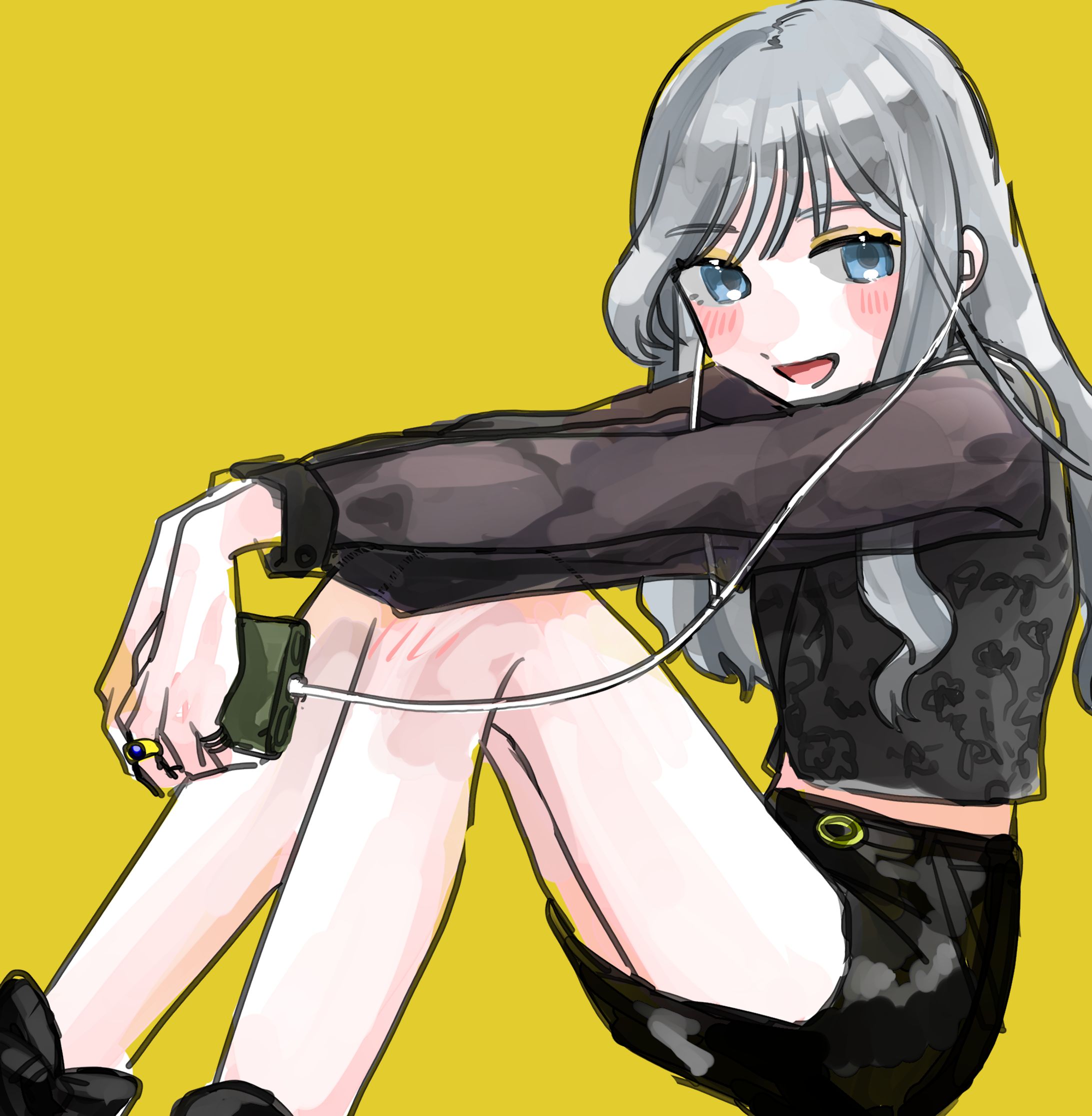 ラフな塗りのイラスト-1