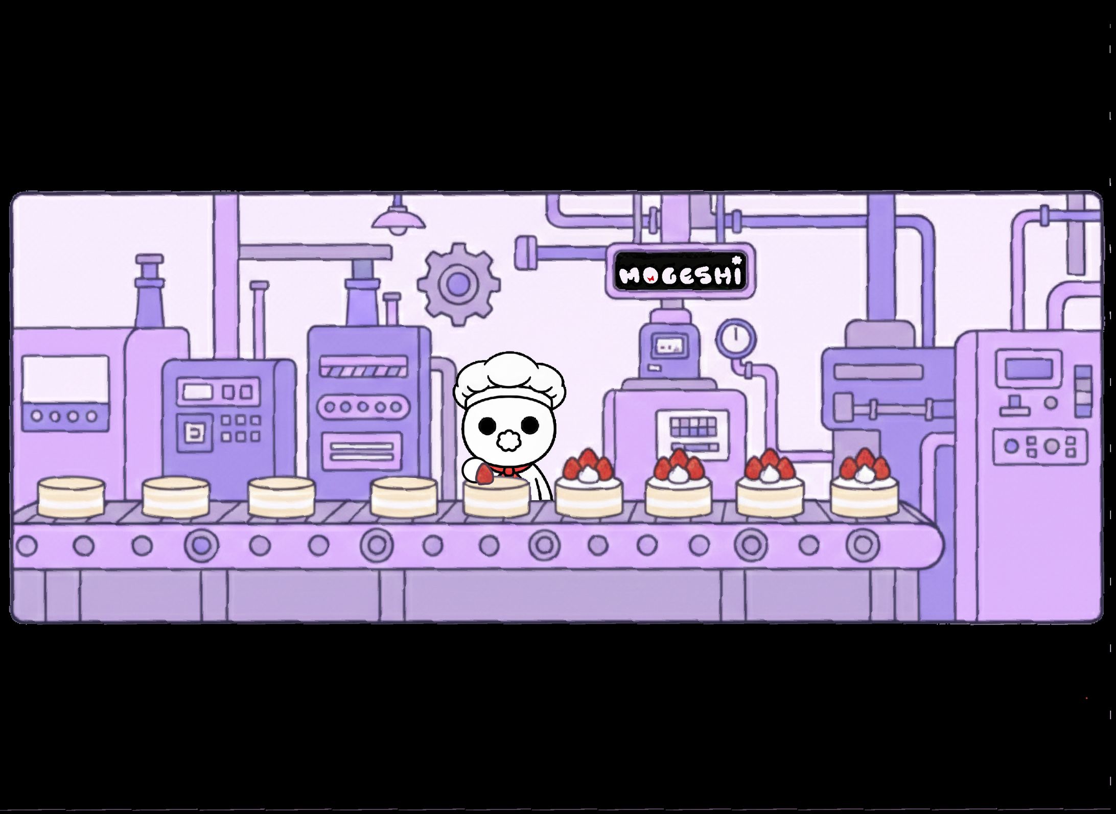 オリジナルキャラクター「もげし」の日常とお仕事-1