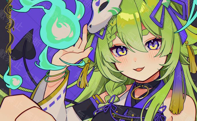 【グッズ】狐火りんね 様　誕生日イラスト