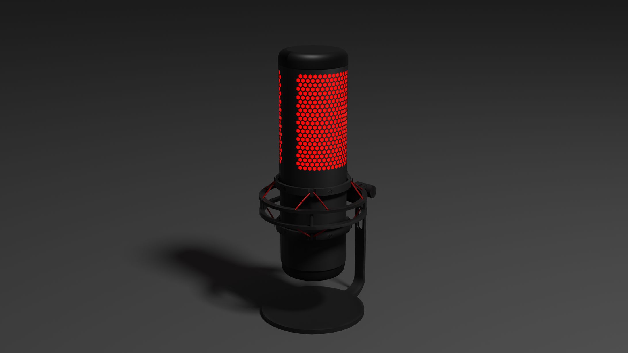 ○yperXっぽいスタンドマイク 3Dモデル-1