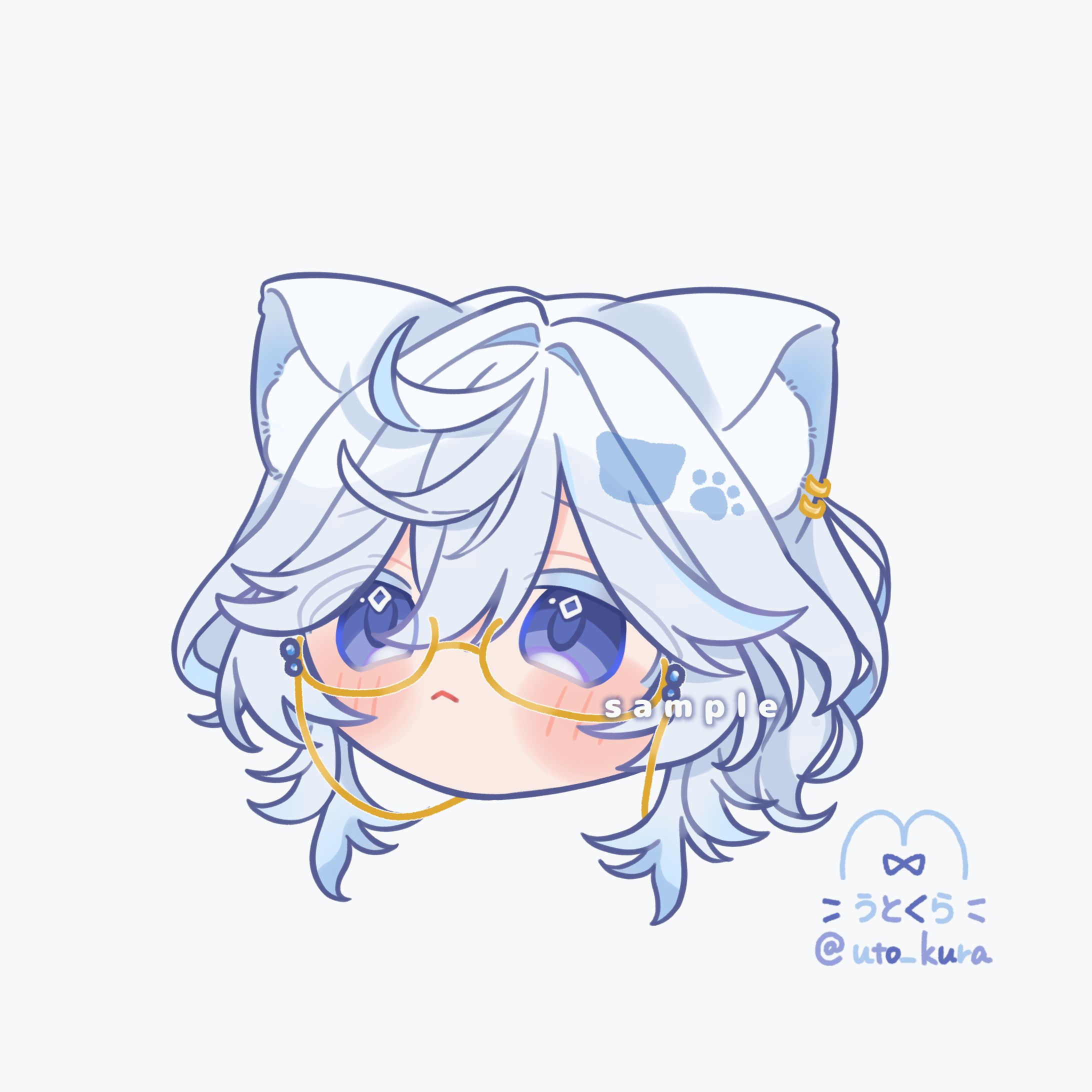 叶夢ねお様 ＳＤイラスト【お顔のみ】-1