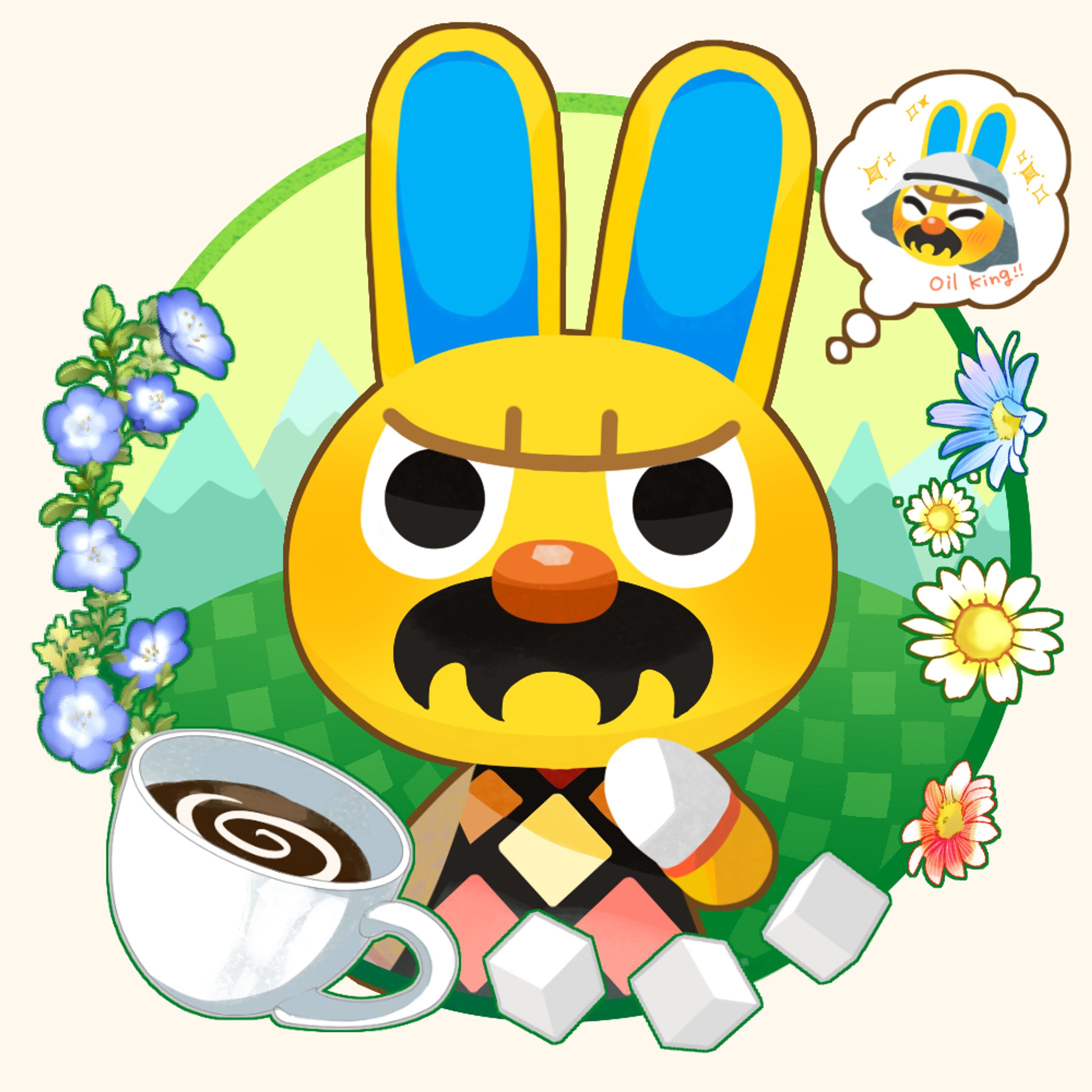 【顔だけシリーズ】モサキチ-1