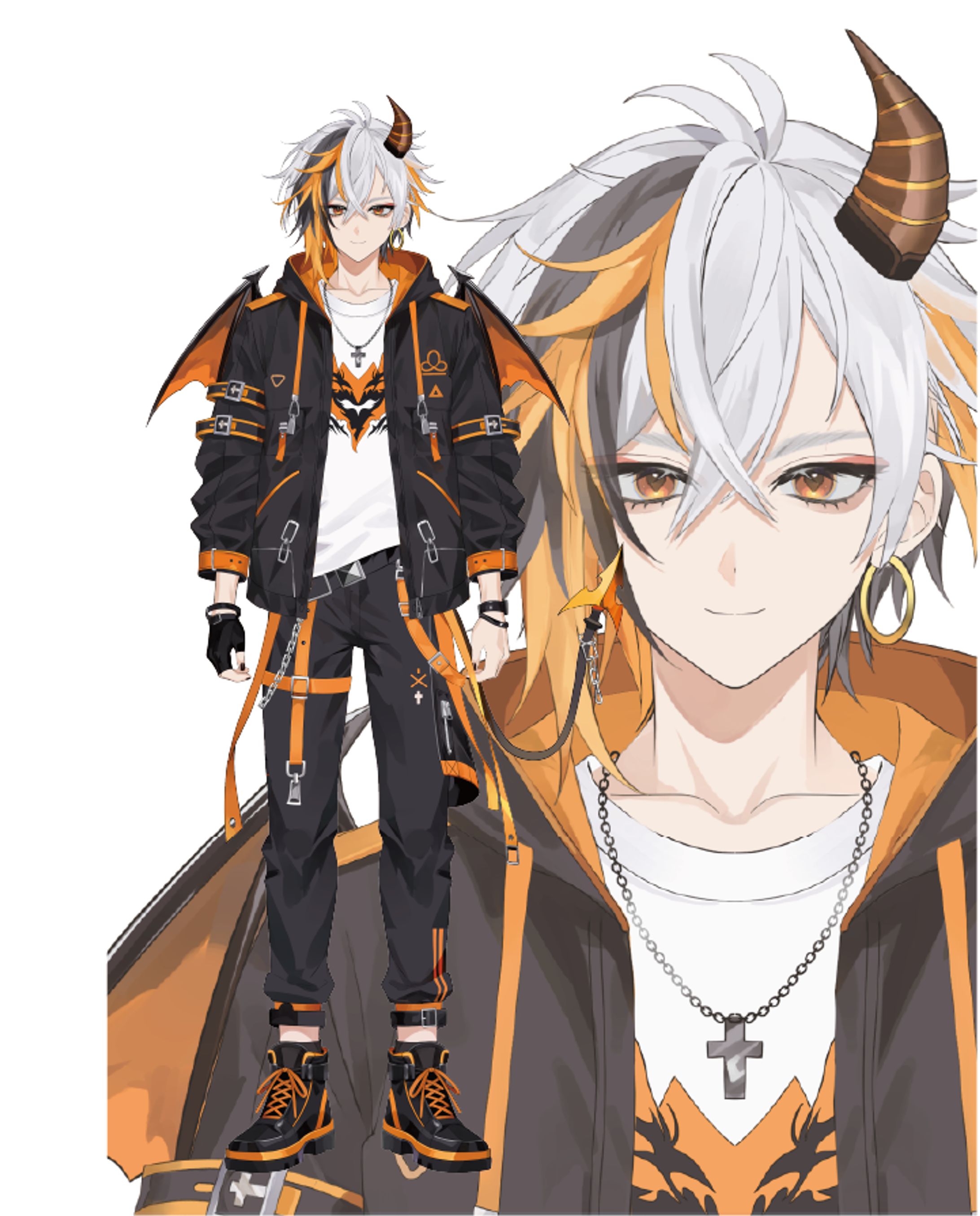 live2Dキャラクターデザイン　悪魔の男の子-1