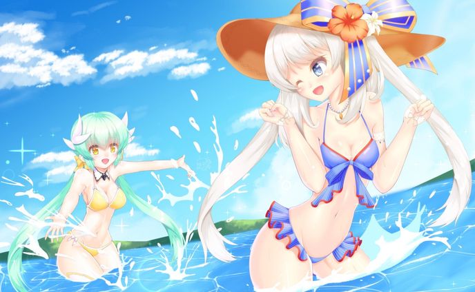 マリー・アントワネット、清姫（FGO）水着