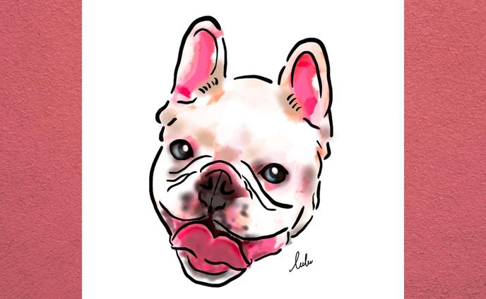 こんばんは♪
今日は真っ白しろフレンチさんですよ〜😆💕

Buzz"バズ"くん6歳の男の子🐶

Buzzくんママが一目惚れで即お迎え♪最初は白い子ウサギのような純白のブルさん🐶
次第にトイストーリーのバズに見えてきて名前の由来になったそうです😆"

一緒に暮らしてる他のワンちゃん達にお気に入りのおもちゃを取られても遠くから見守る事しかできない優しい子♪
でもスイッチが入るとめちゃくちゃ元気になって遊びまわるおちゃめな子🤗💕
去年、ママさんが家に赤ちゃんを連れて帰って来てからその子の事が大好きになっていつもそばで見守ってくれる世話好きさん♪赤ちゃんが泣いたら直ぐに駆けつけてママさんも大助かり♪

実は、Buzzさんは前回のHurley"ハーレイ"さんのご兄弟♪Buzzさんのママさんのワンちゃんに対する愛情にルル画伯のハートは撃ち抜かれました💘💘💘

まだまだ兄弟さんはいるので次の投稿も是非お楽しみに😘✨

最後まで読んでくださりありがとうございました🙏💕

➖➖➖➖➖➖➖➖➖➖➖

あなたの愛犬を心を込めて描きます👩🏻‍🎨
※描かせていただいたイラストの売上一部は、保護団体へ【寄付】させていただきます。

うちの子🐶と一緒に応援できます🫶

▼イラストのご依頼▼

InstagramのDMにて承ります♪
→ @wanlulu_0118 

【活動の目的】日本では、まだまだ殺処分が後を絶ちません。同じ地球に生まれた《命》が皆優しさに満ちた出逢いにつながってほしい。殺処分ゼロ、どうぶつたちが幸せになるワールドを目指して。。

🐕💕わんダフルなワールドへ🌎💕