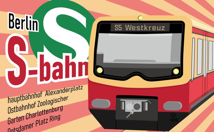 イラレイラスト -ベルリンS-Bahn
