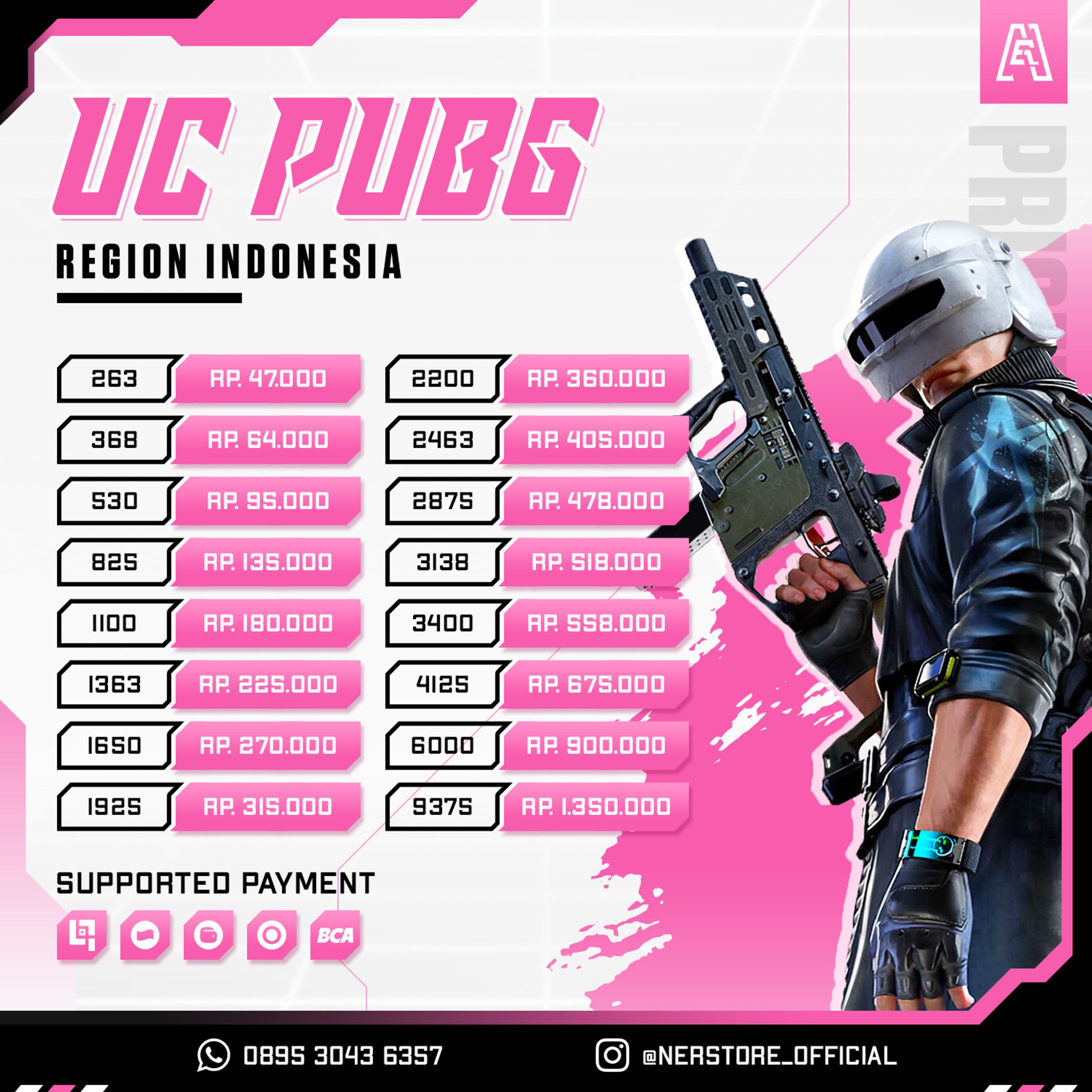 Nerstore PUBG Pricelist-1