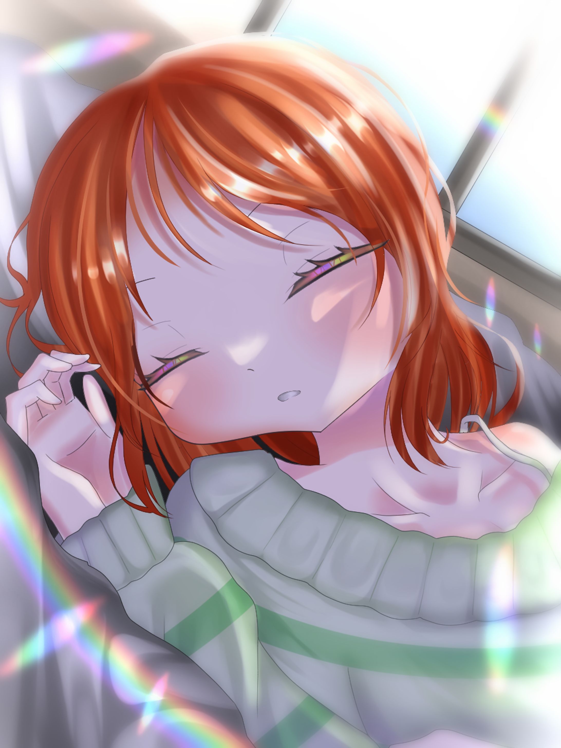 寝てる女の子 イラスト-1