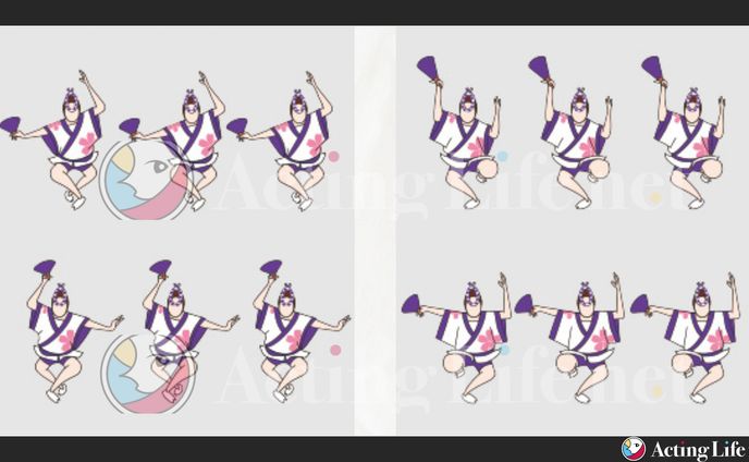 東京都高円寺阿波踊り台湾公演・名刺イラストの作成