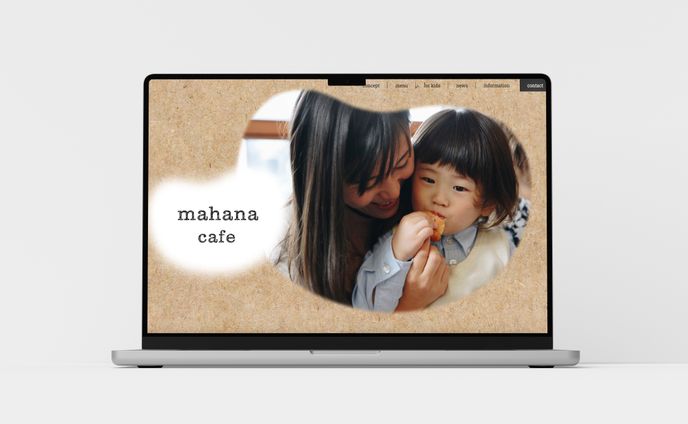 【課題制作】カフェ　架空Webページデザイン