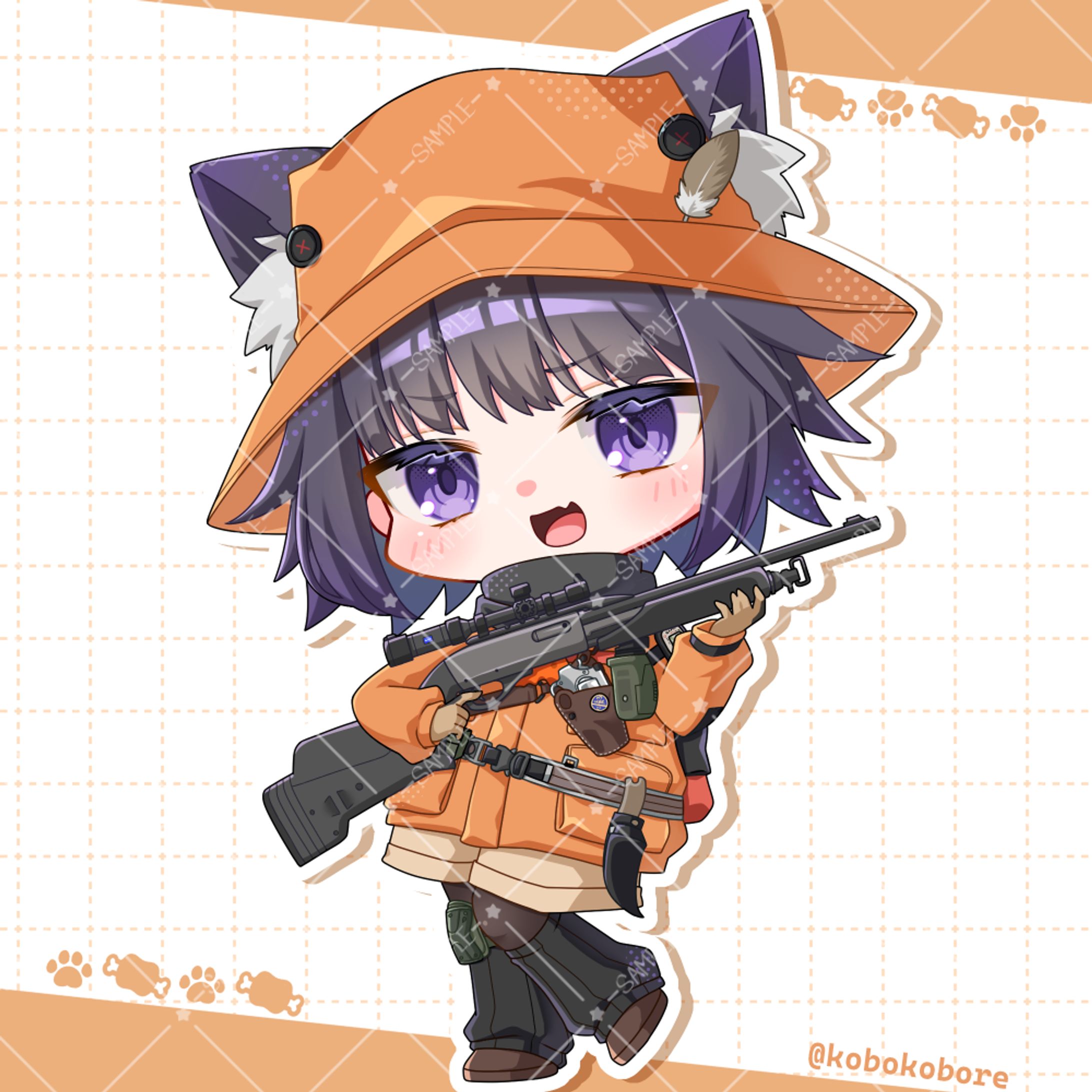 プレゼント用ミニキャライラスト-1