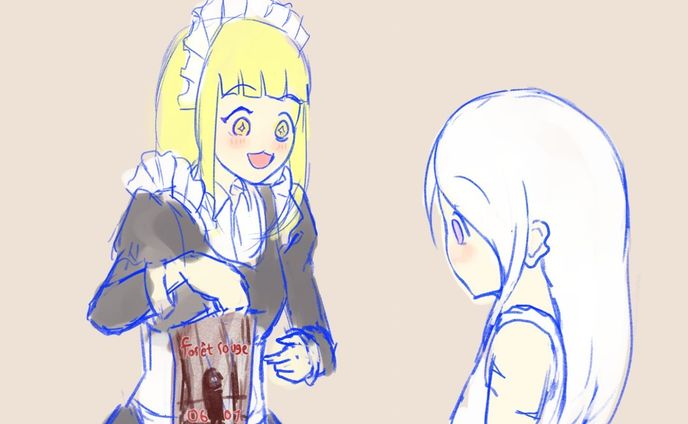 Low effort silly comic #1
To watch a horror movie

#comic #animegirl #veteran #maid #oc