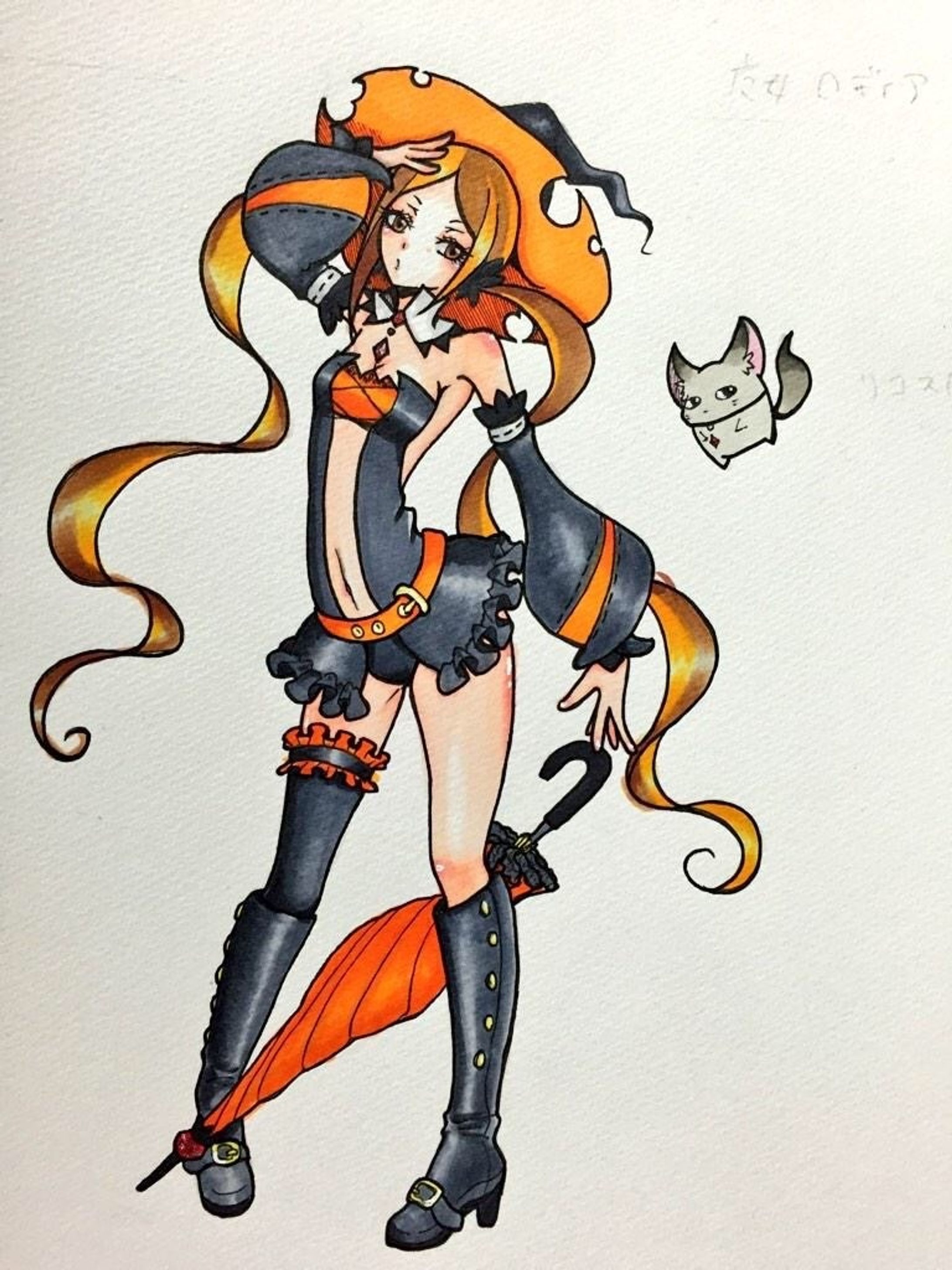 創作イラスト立ち絵(アナログ)-1