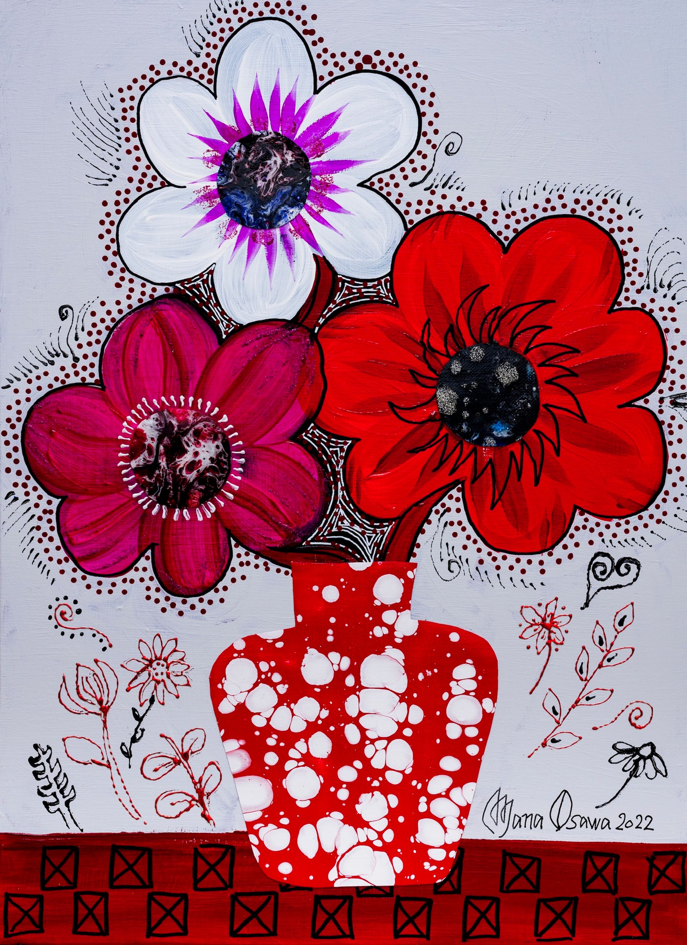 Three Anemone series-1