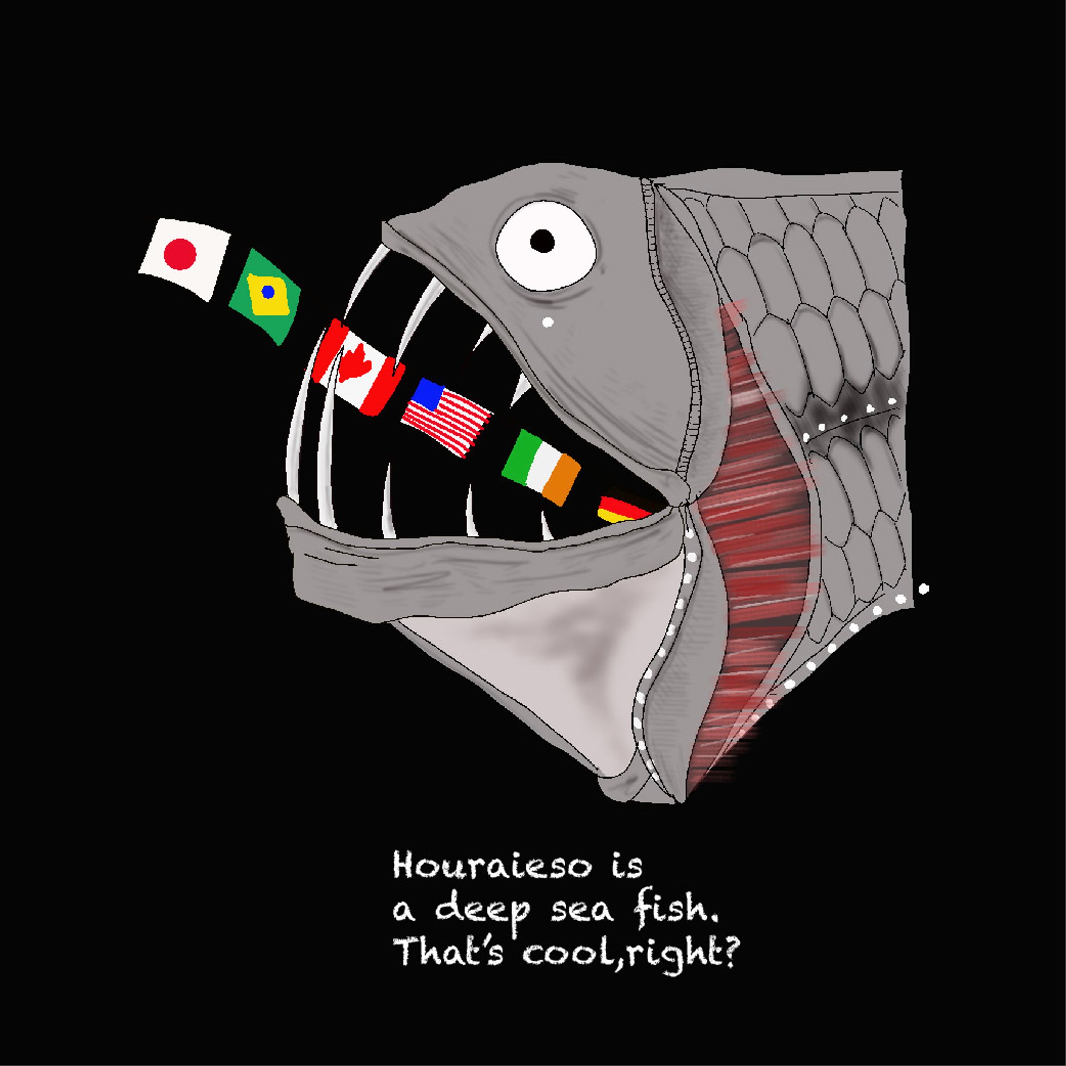 イラスト（深海魚）-1