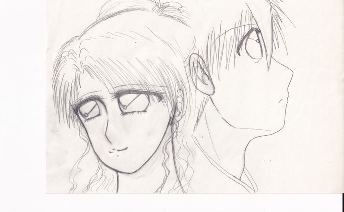 小説家、原画