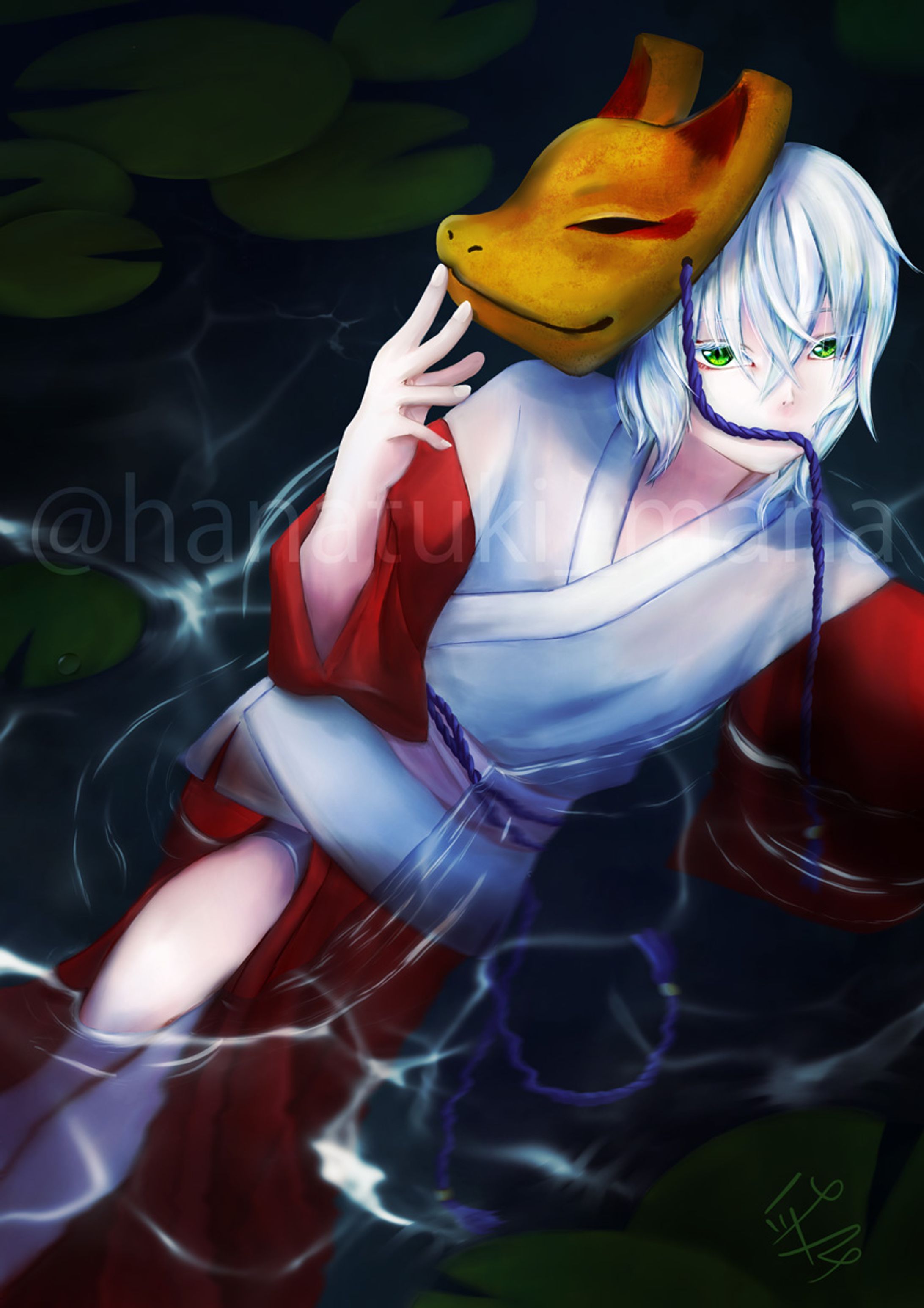 水妖（デジタル着彩）-1