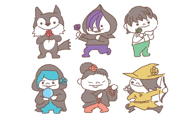 人狼LINEスタンプ第1弾