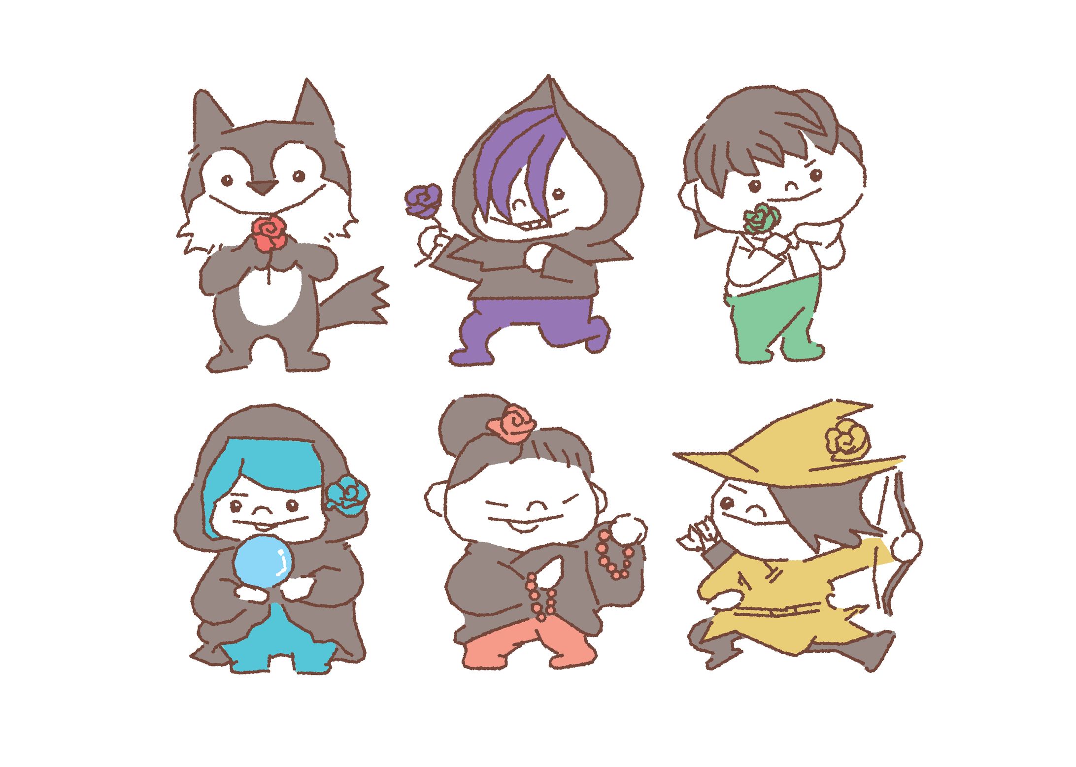 人狼LINEスタンプ第1弾-1