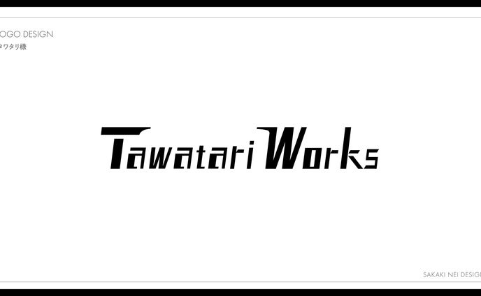 タワタリさまロゴデザイン