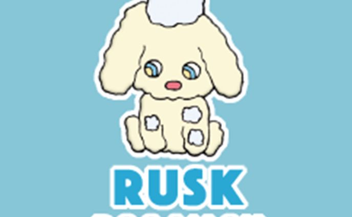 ドッグサロン　RUSK様　ロゴ・イラスト作成
