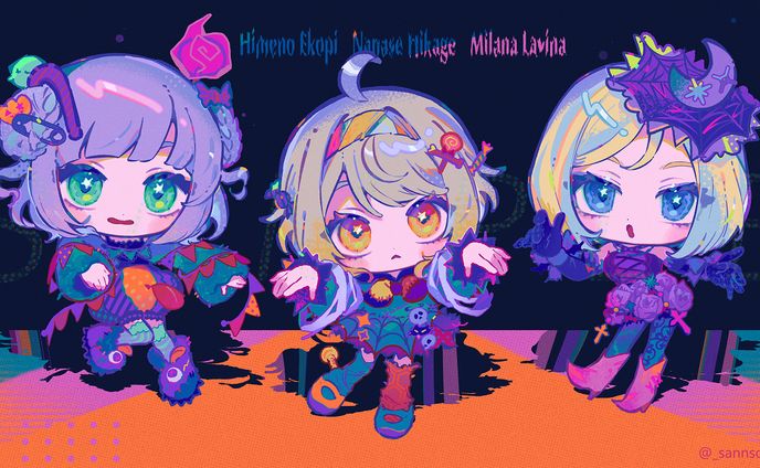 『仮装狂騒曲』cover│MVイラスト