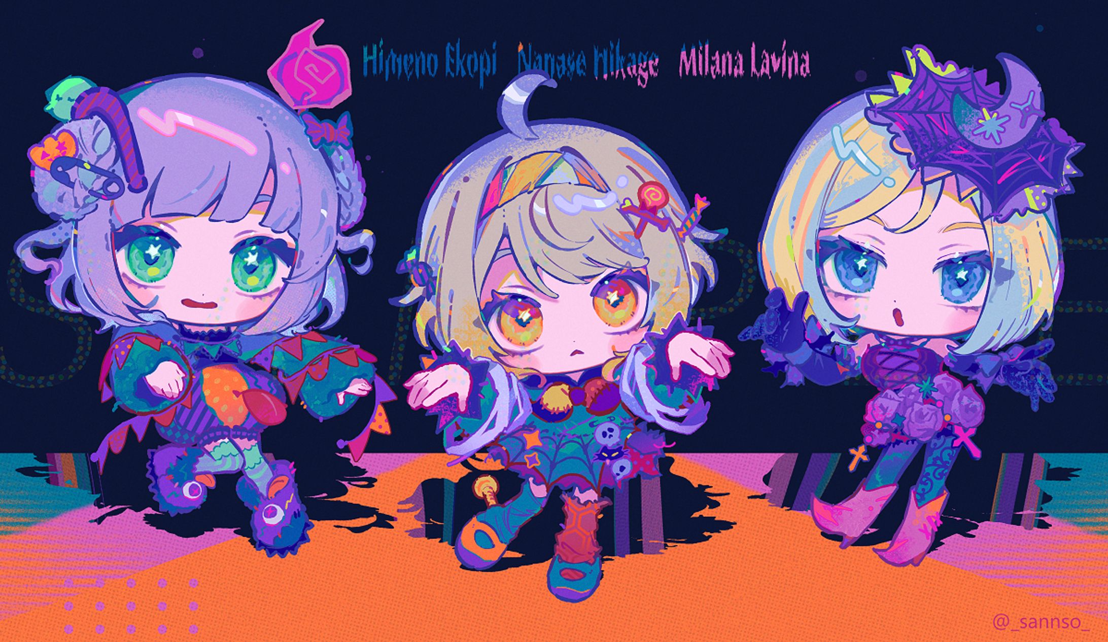 『仮装狂騒曲』cover│MVイラスト-1