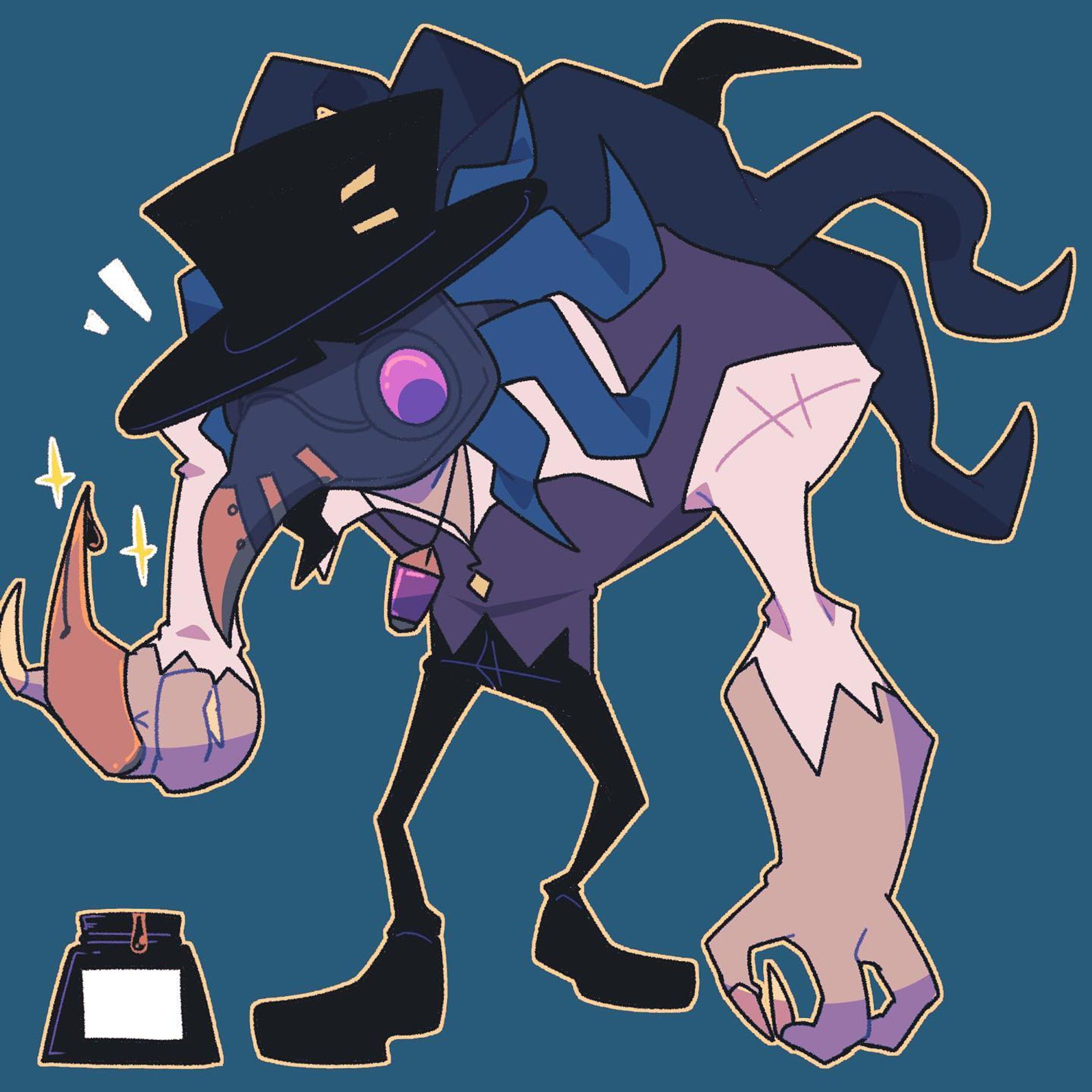 #イラスト #人外  #illustration #monster #第五人格 #第五人格イラスト #identityv #オルフェウス #悪夢 #orpheus #sketch-1