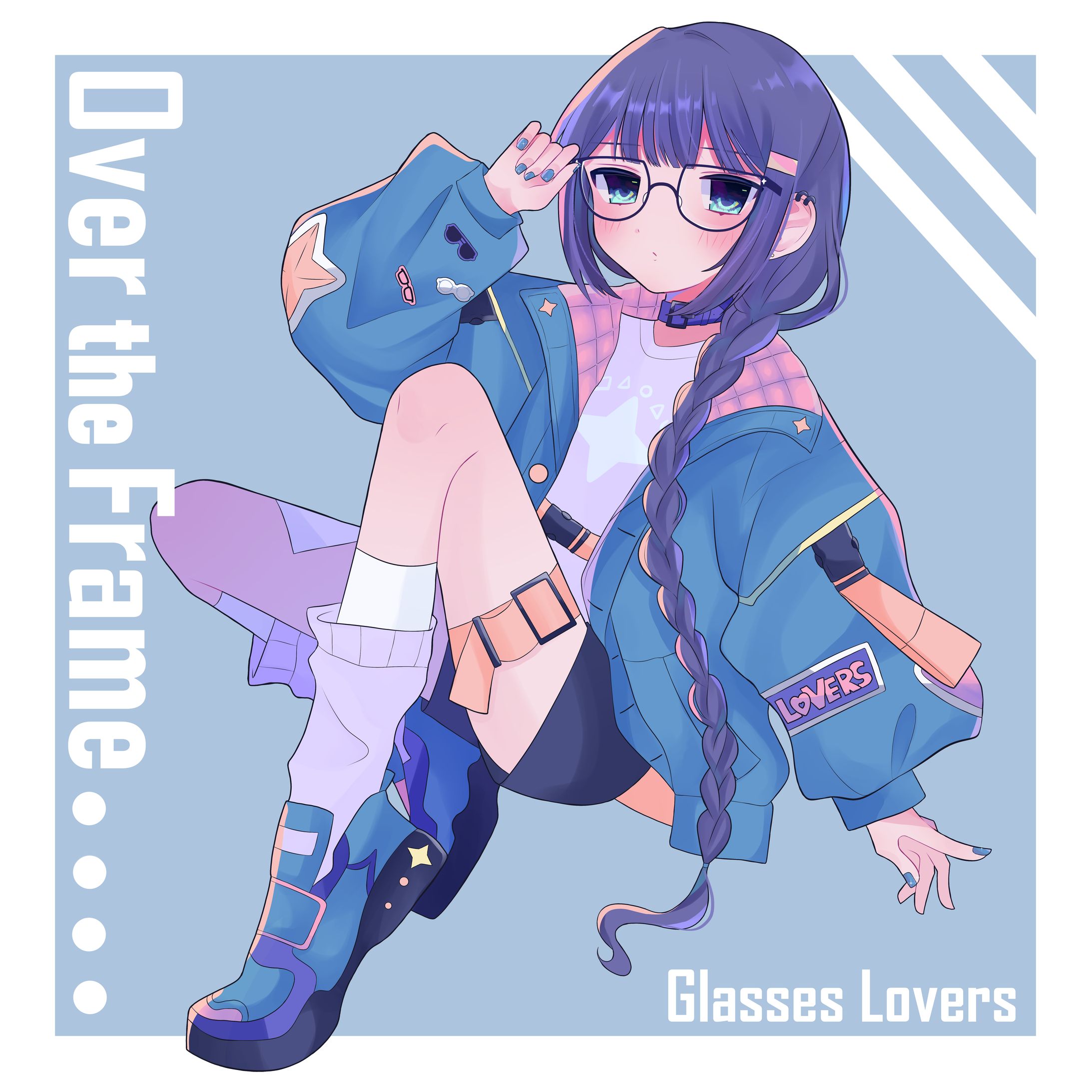Glasses Lovers 1st EP「Over the Frame」ジャケット-1