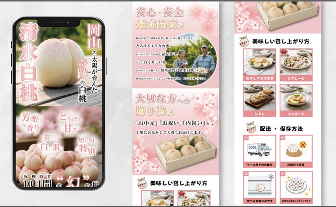 食品ECサイト/LP自主制作