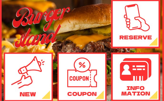 バーガーショップ　リッチメニュー