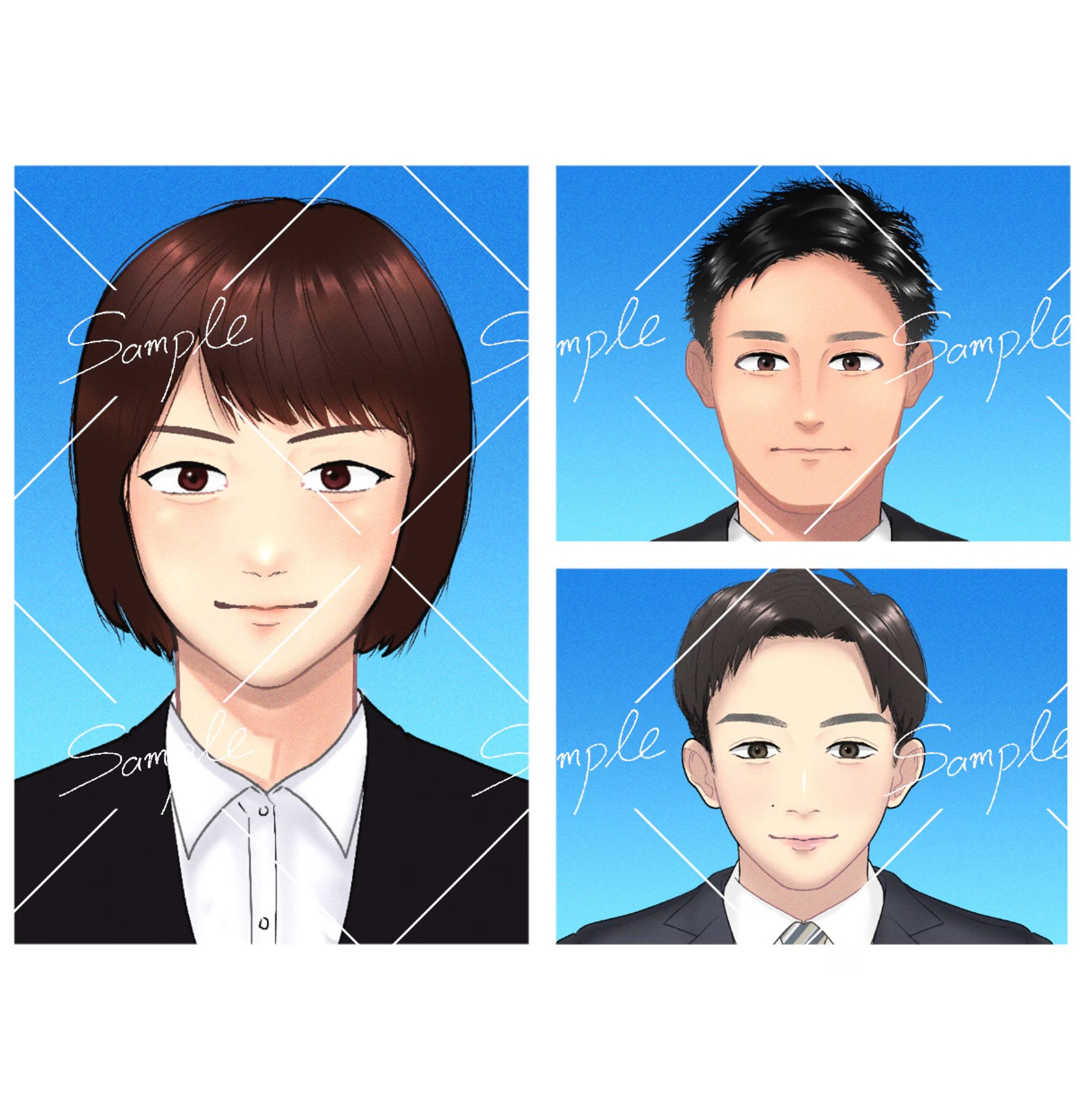 リアル寄り似顔絵-1