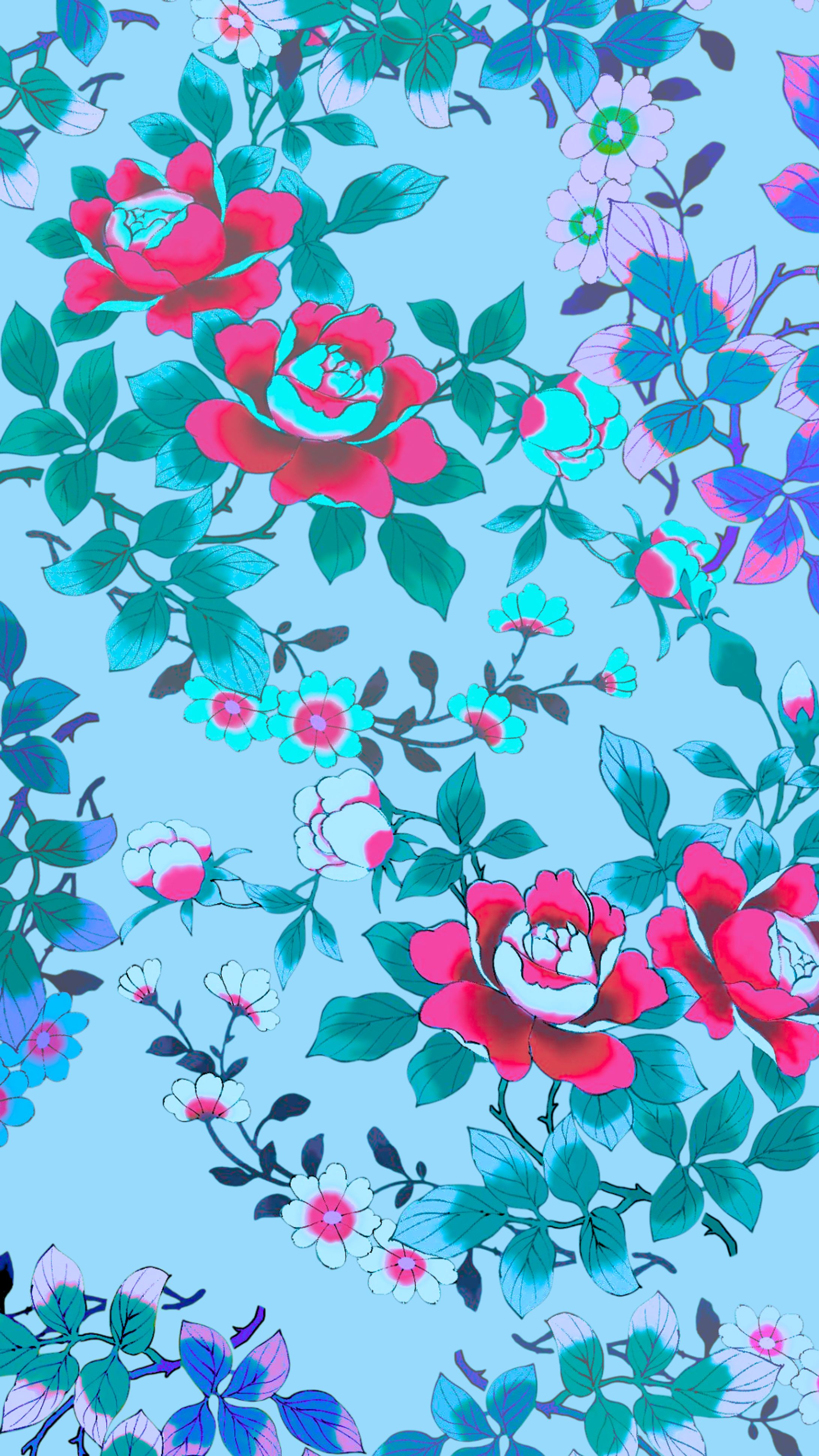 牡丹草花北欧風-1