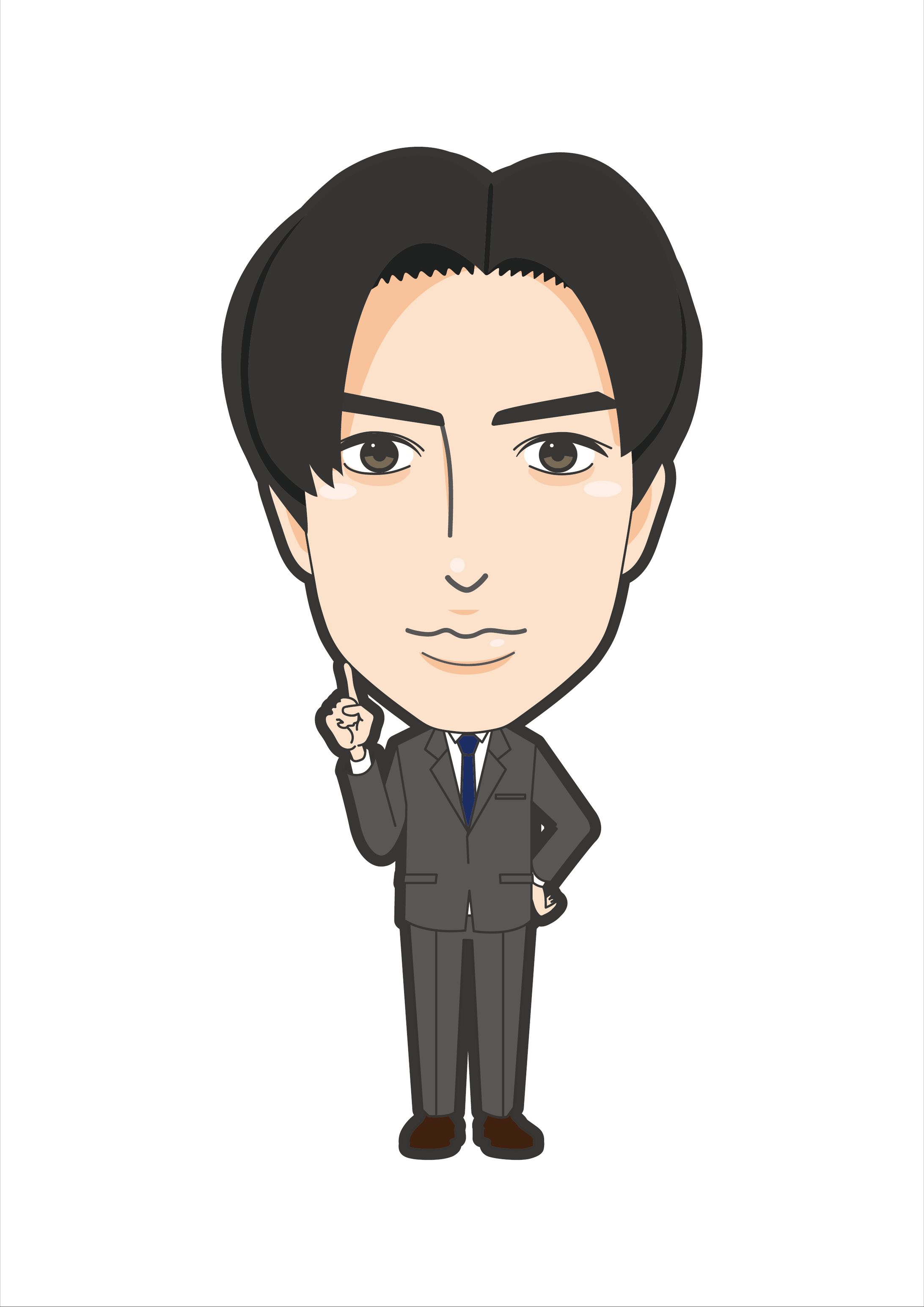 にしまファーマ株式会社　似顔絵イラスト-1