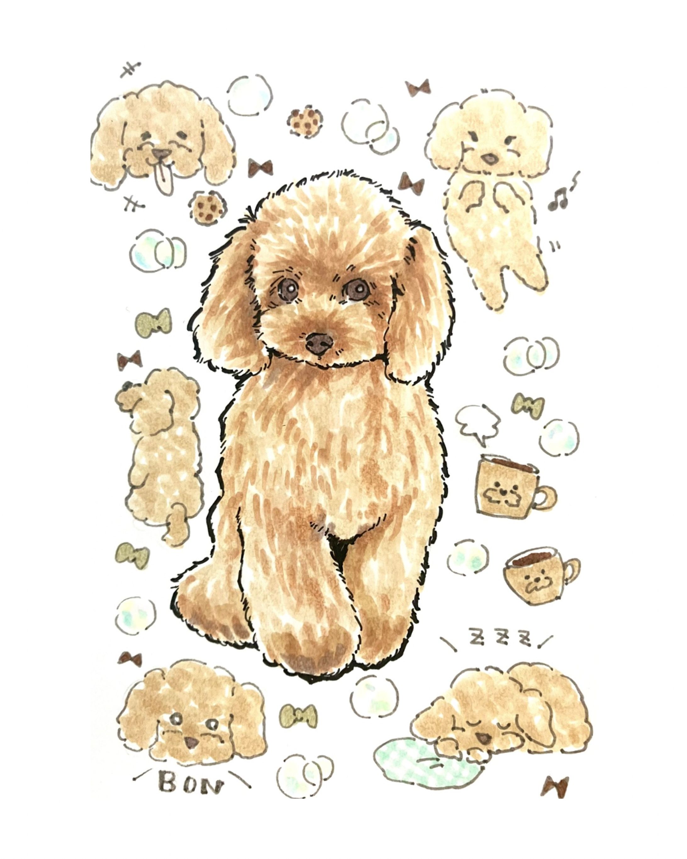 うちの子ペットイラスト-1