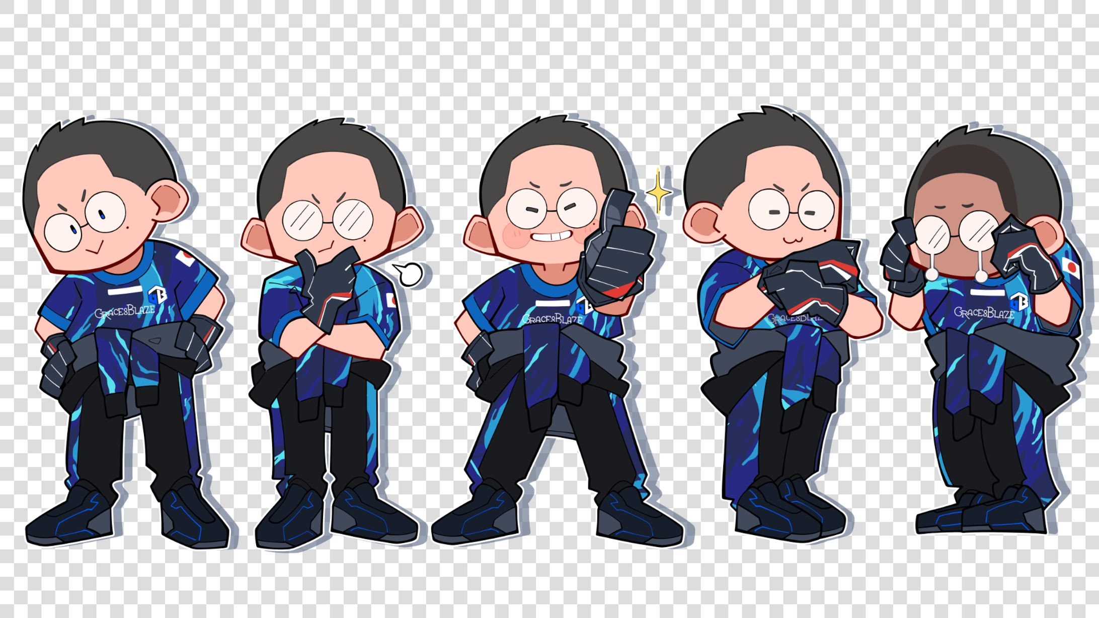 いんてるSD立ち絵(5種)-1