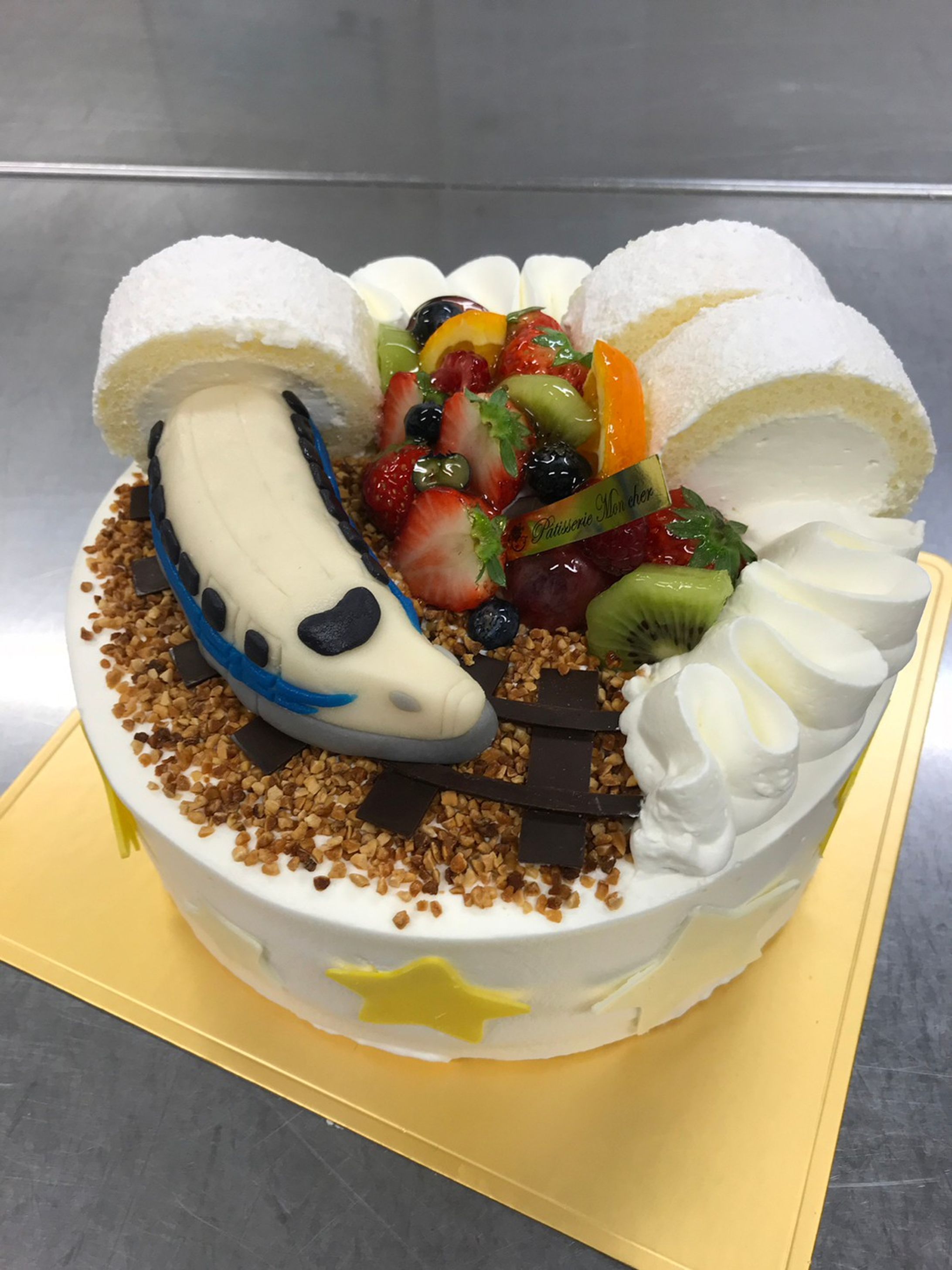 電車好きな男の子へのバースデーケーキ-1